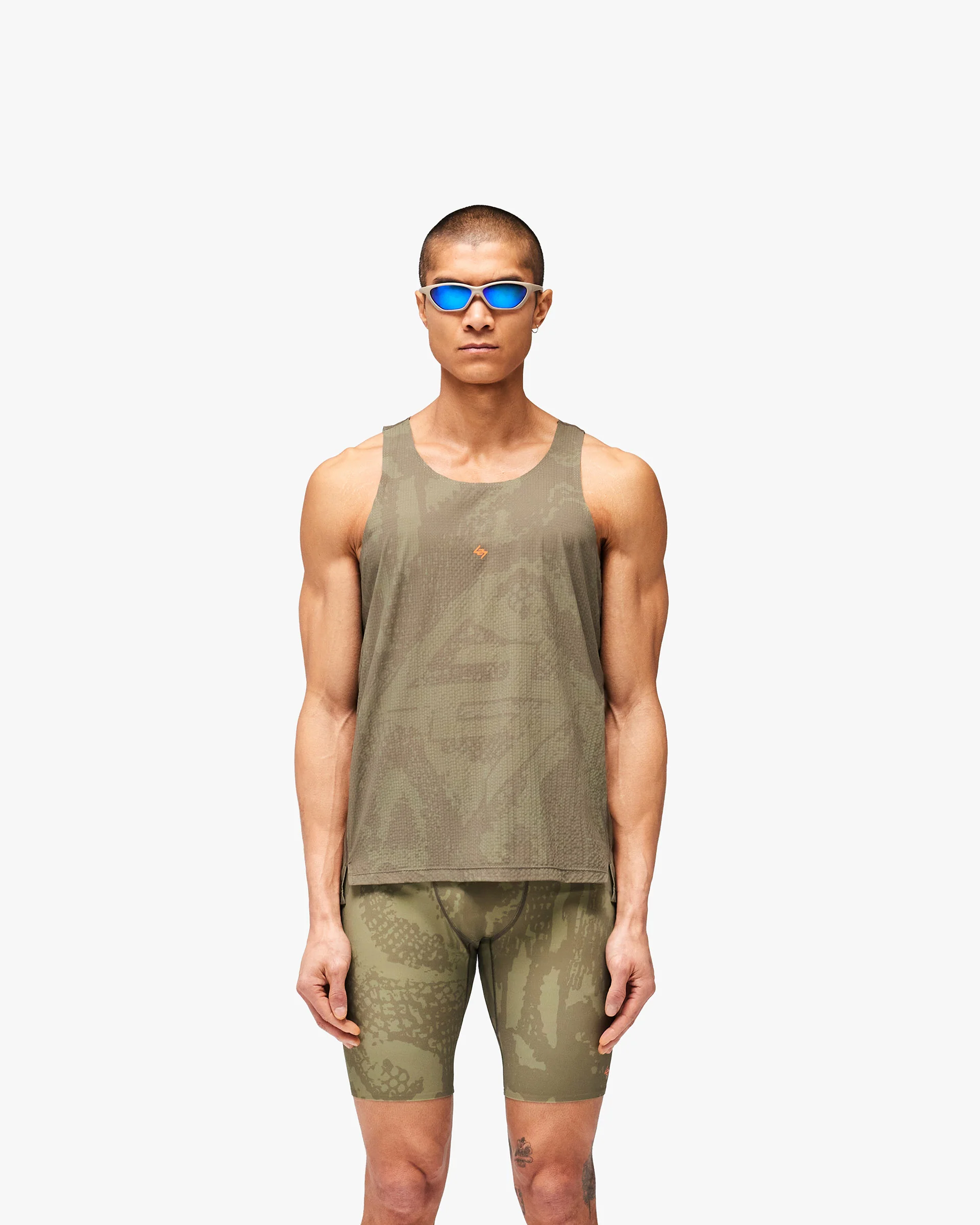 247 Los Angeles Singlet - Aged Khaki - Image 3