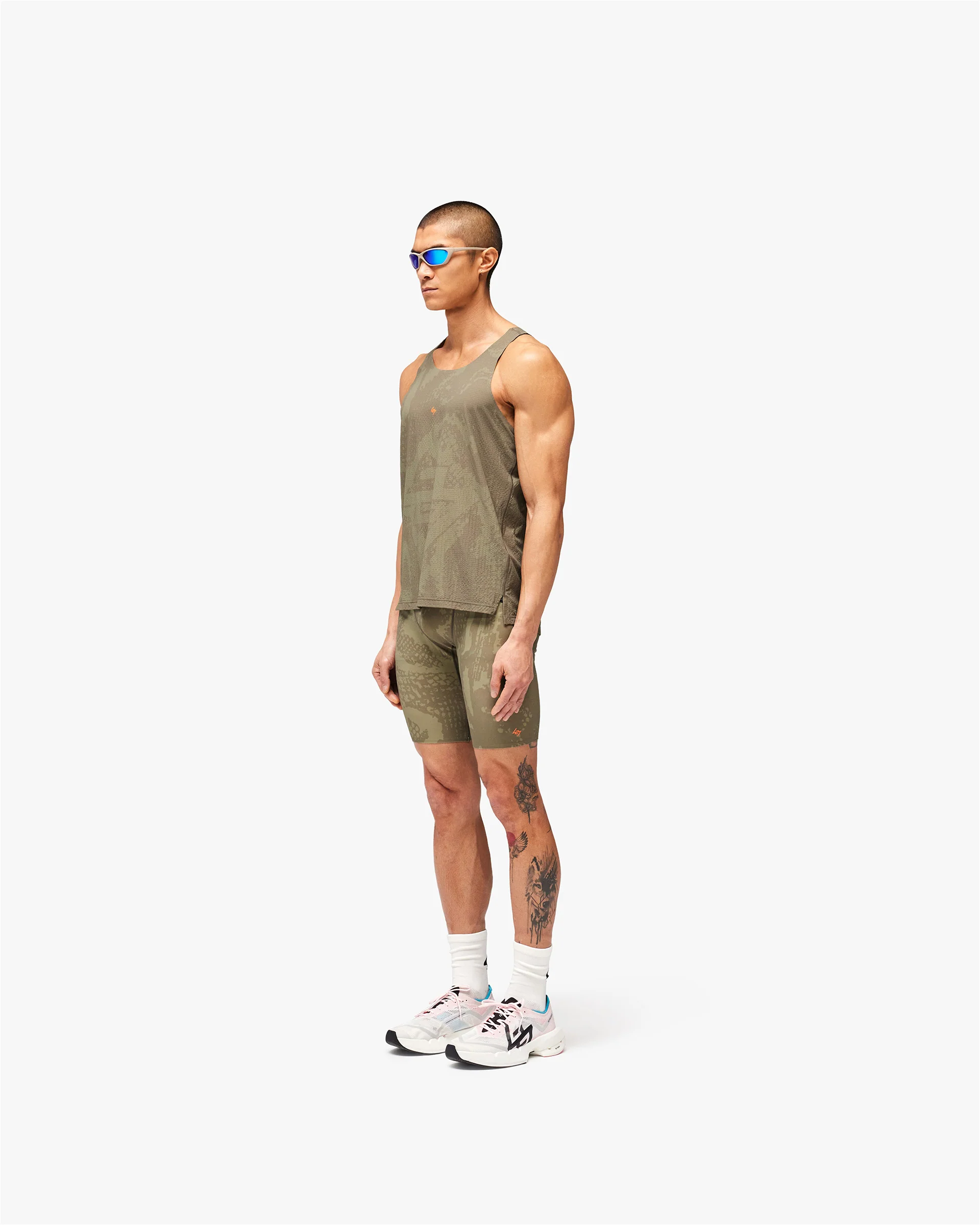 247 Los Angeles Singlet - Aged Khaki - Image 7