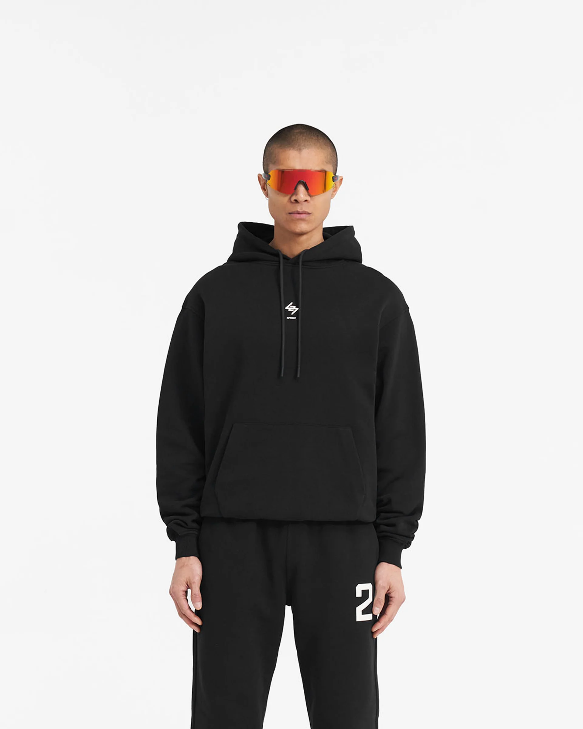 247 Oversized Hoodie - Jet Black - Image 3