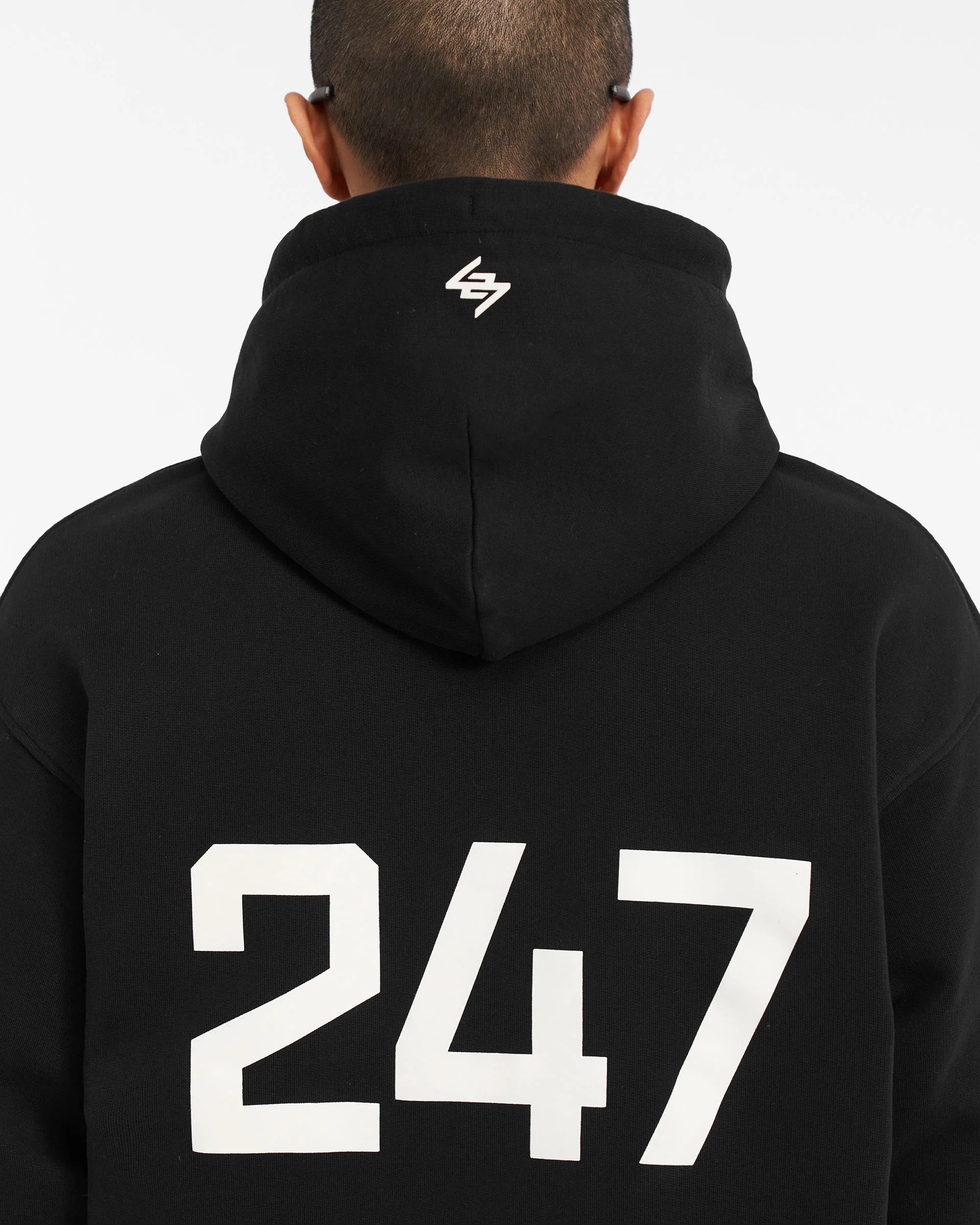 247 Oversized Hoodie - Jet Black - Image 6