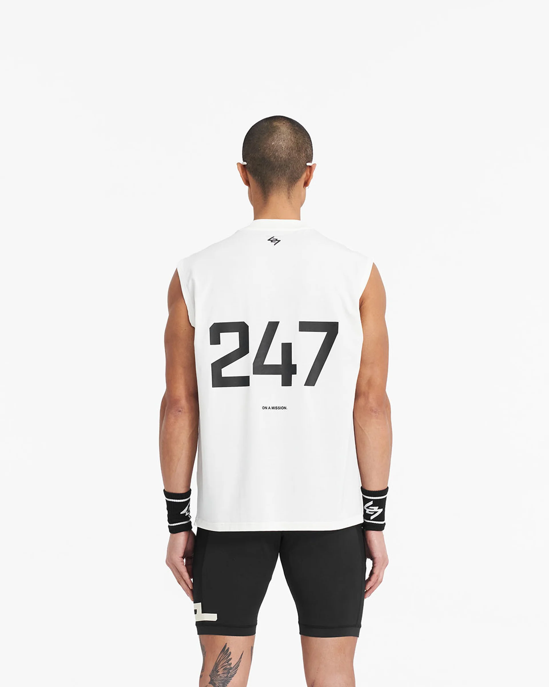 247 Oversized Tank - Flat White - Image 4