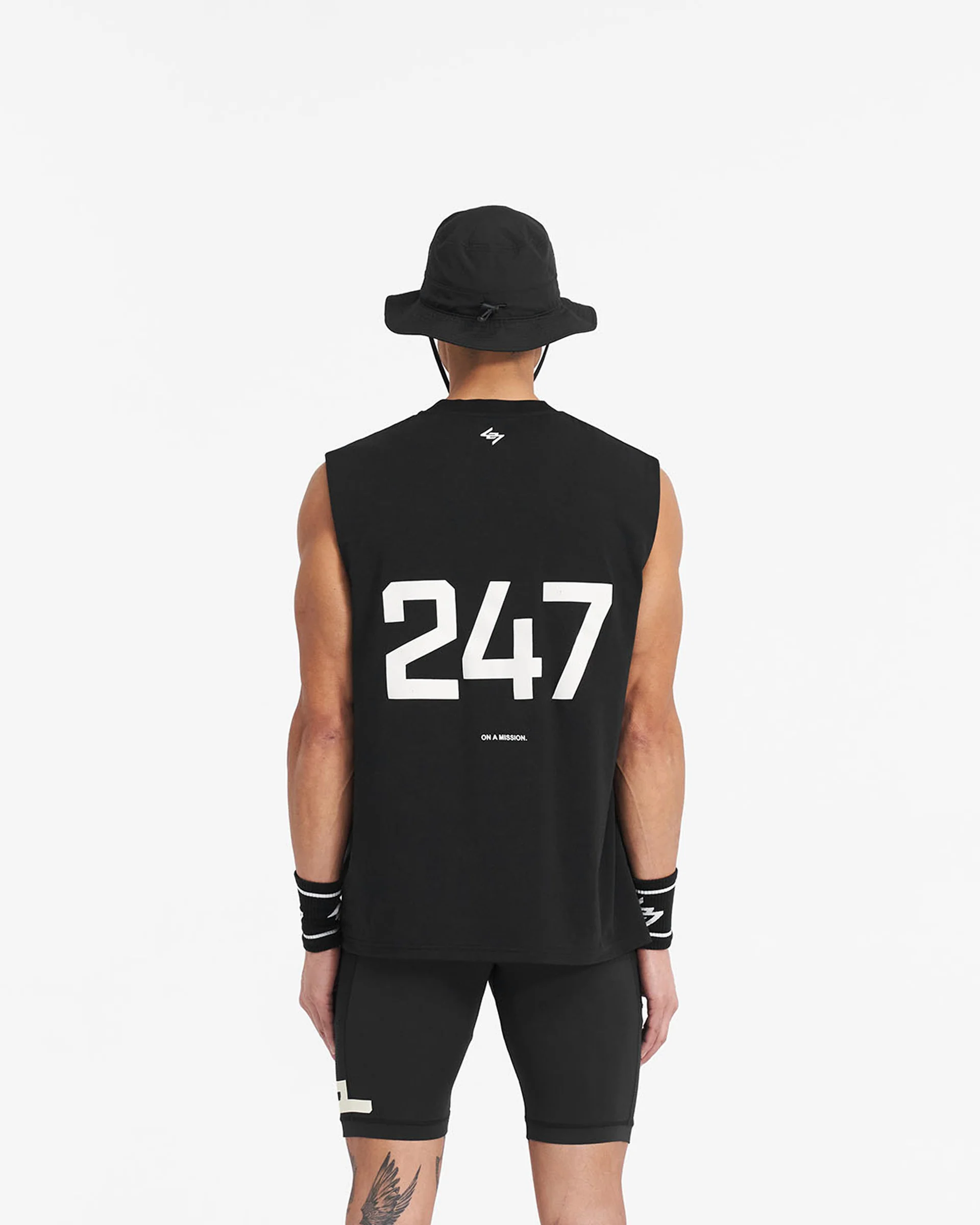 247 Oversized Tank - Jet Black - Image 4