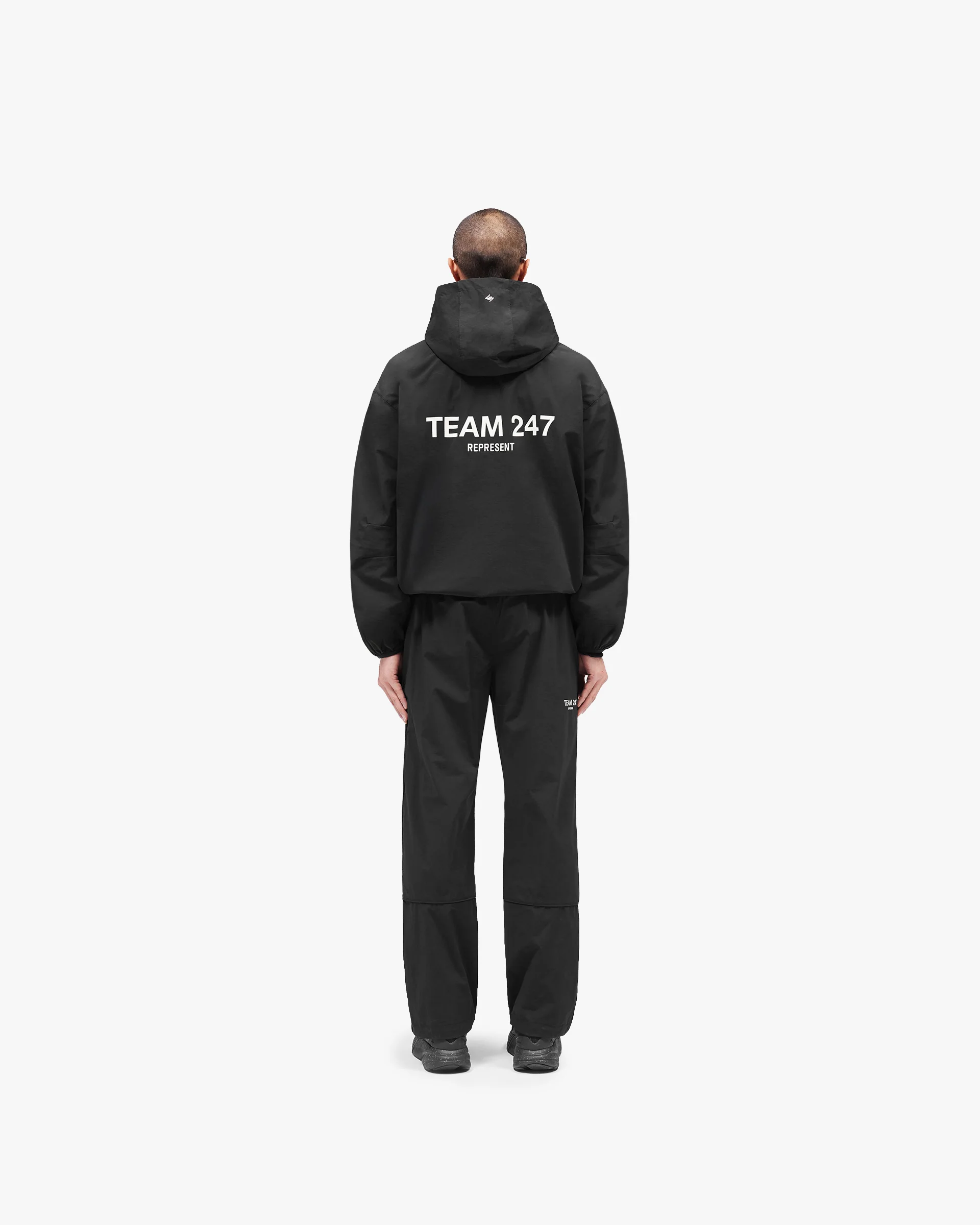 Team 247 Straight Leg Track Pant - Jet Black - Image 8