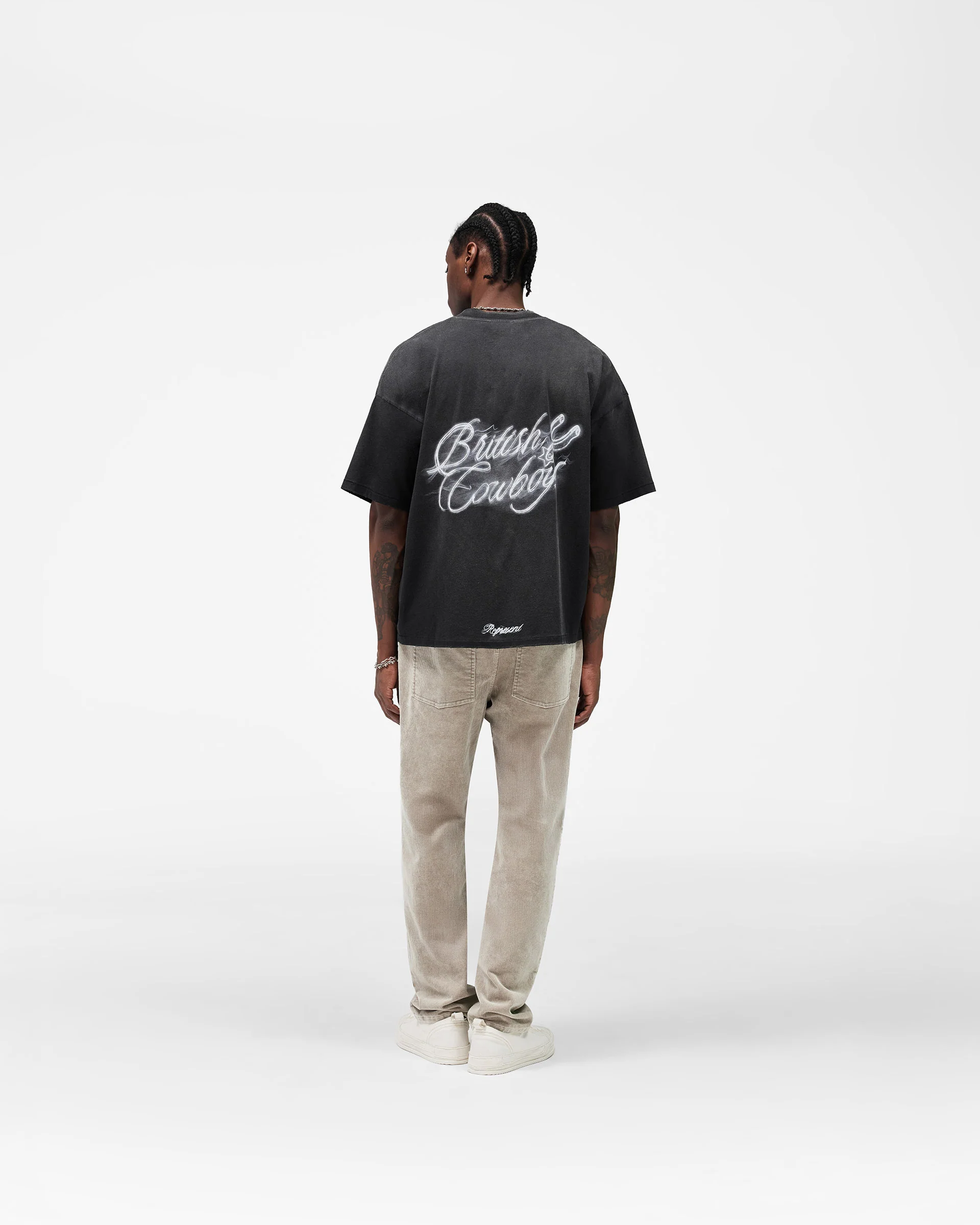 British Cowboys T-Shirt - Stained Black - Image 10
