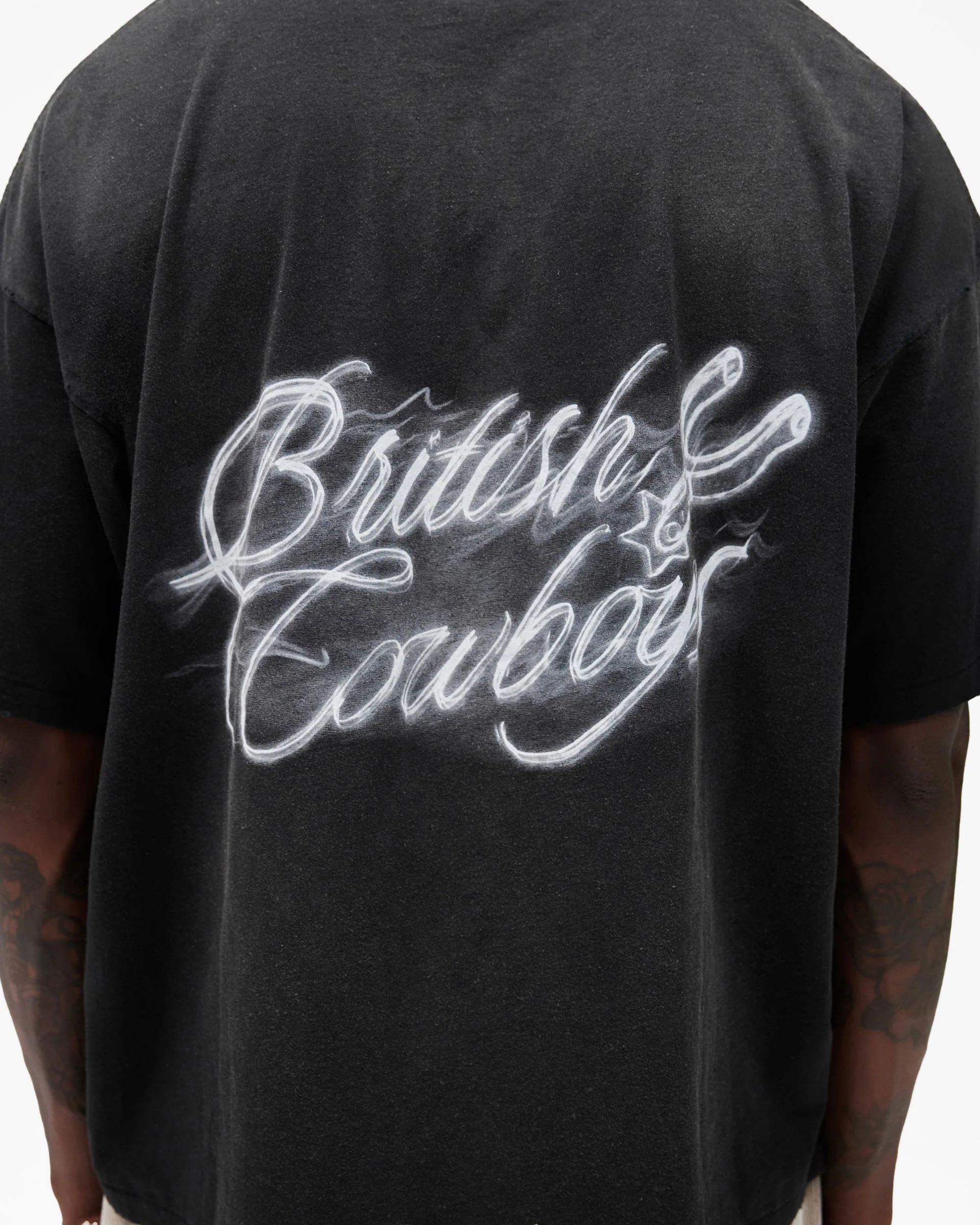 British Cowboys T-Shirt - Stained Black - Image 7