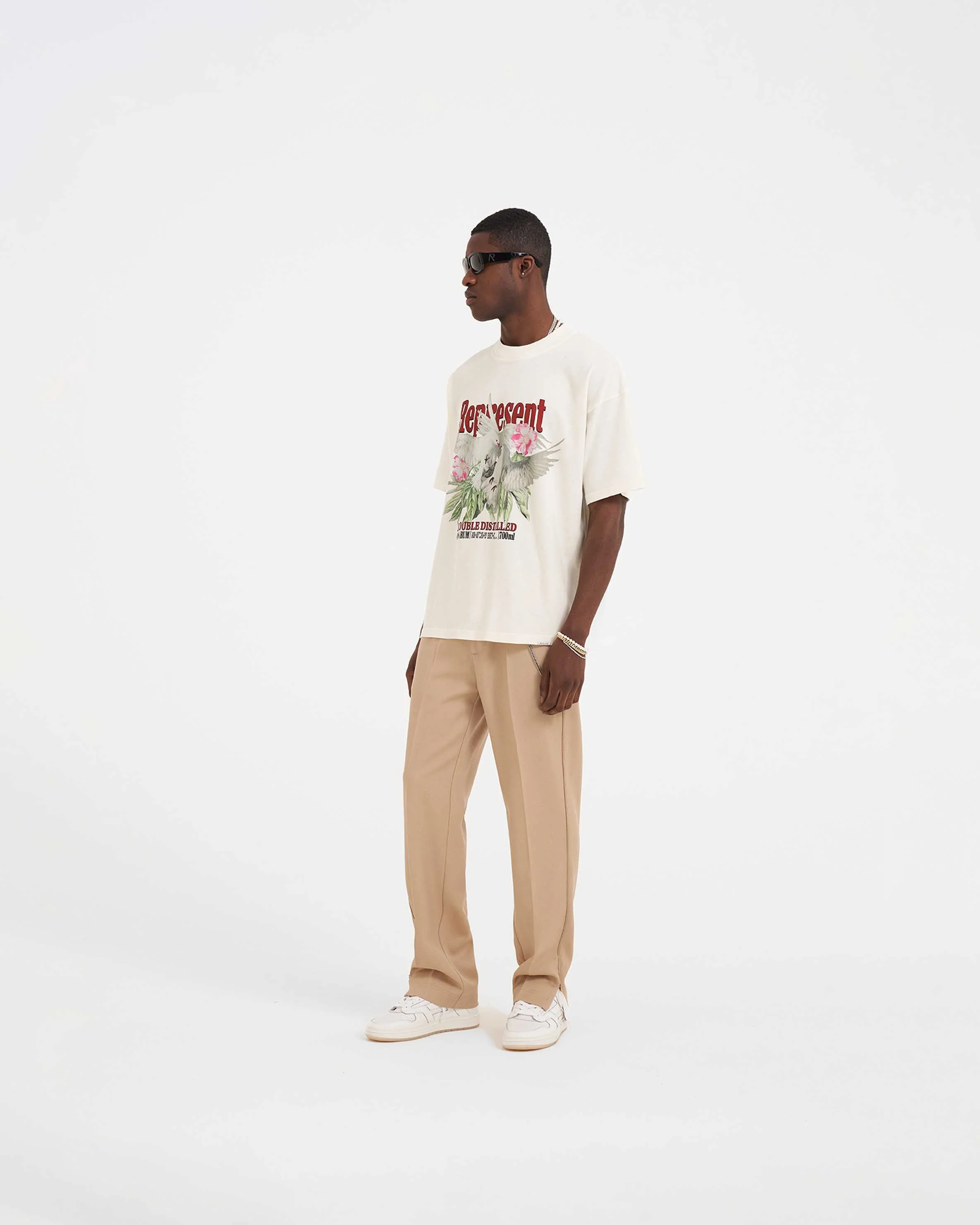 Double Distilled T-Shirt - Flat White - Image 3