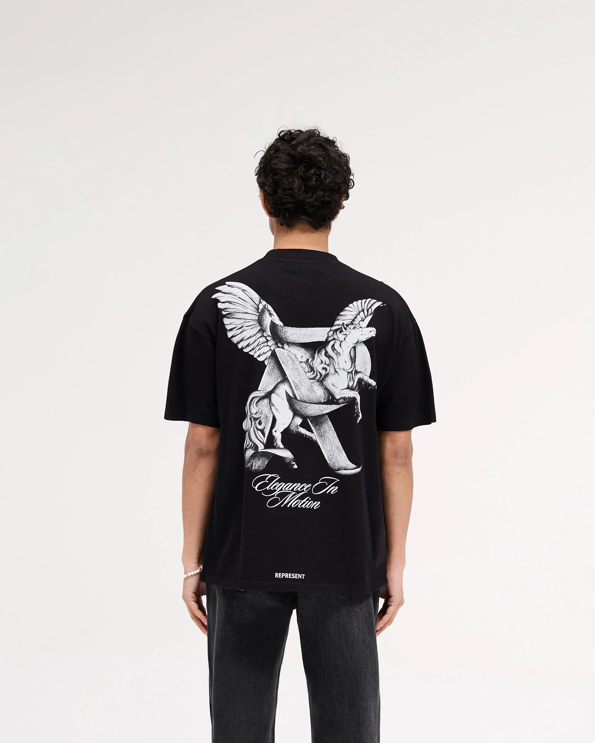 Elegance In Motion T-Shirt - Jet Black - Image 5