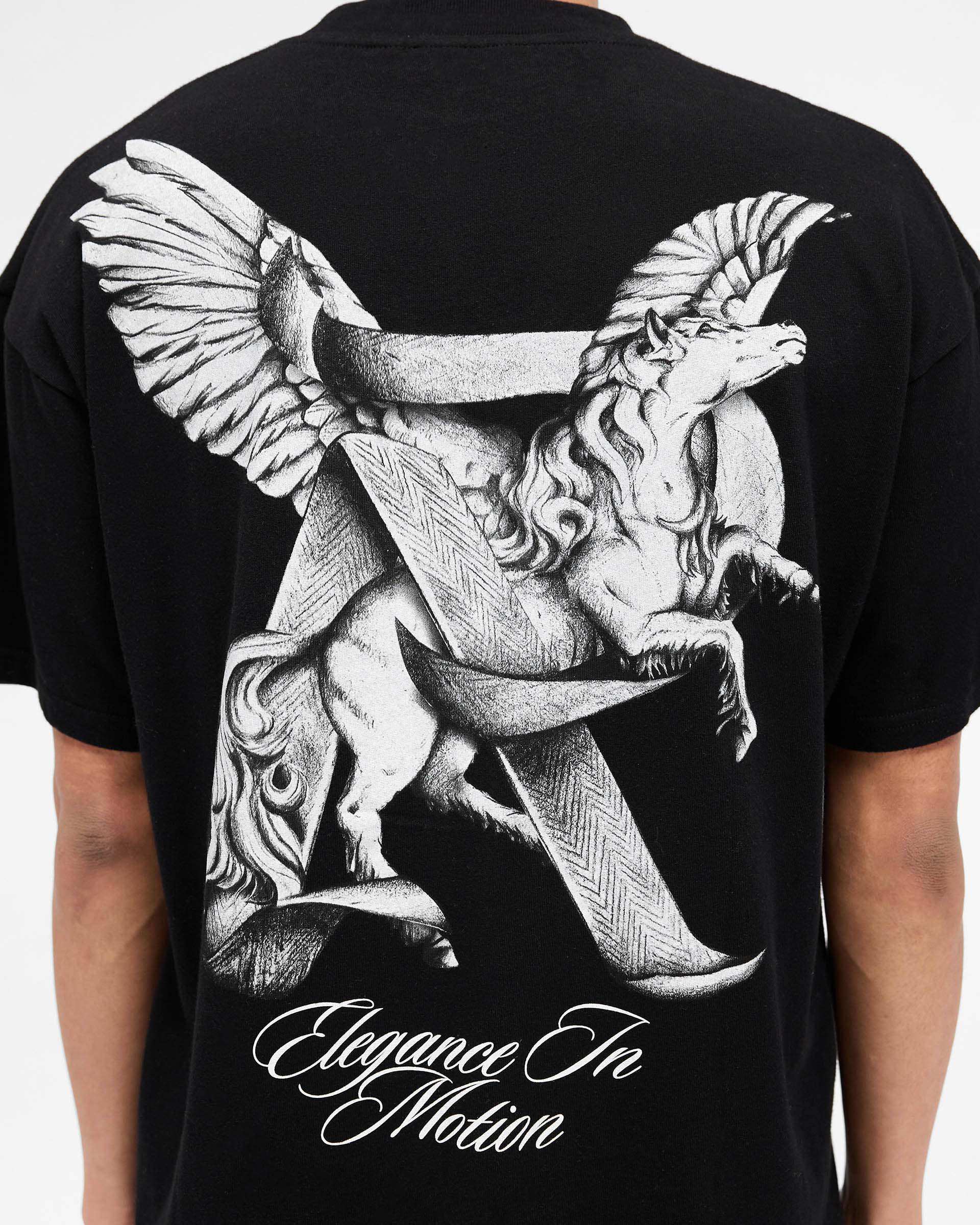 Elegance In Motion T-Shirt - Jet Black - Image 7