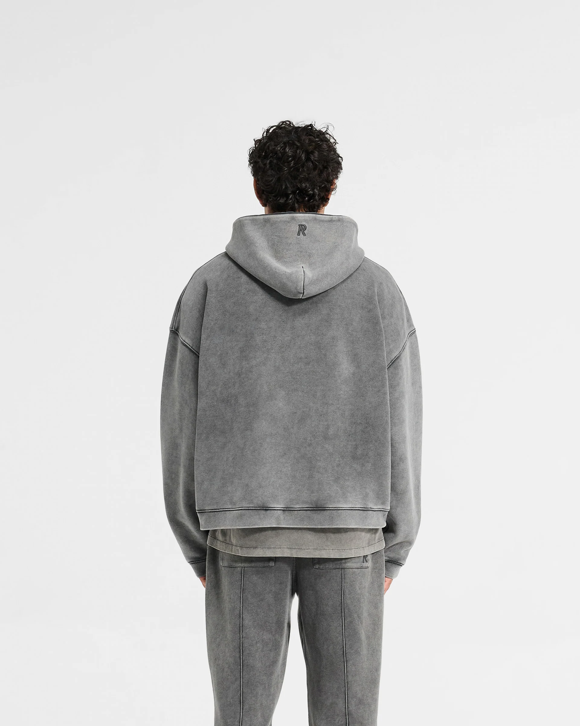 Initial Boxy Hoodie - Vintage Grey - Image 4