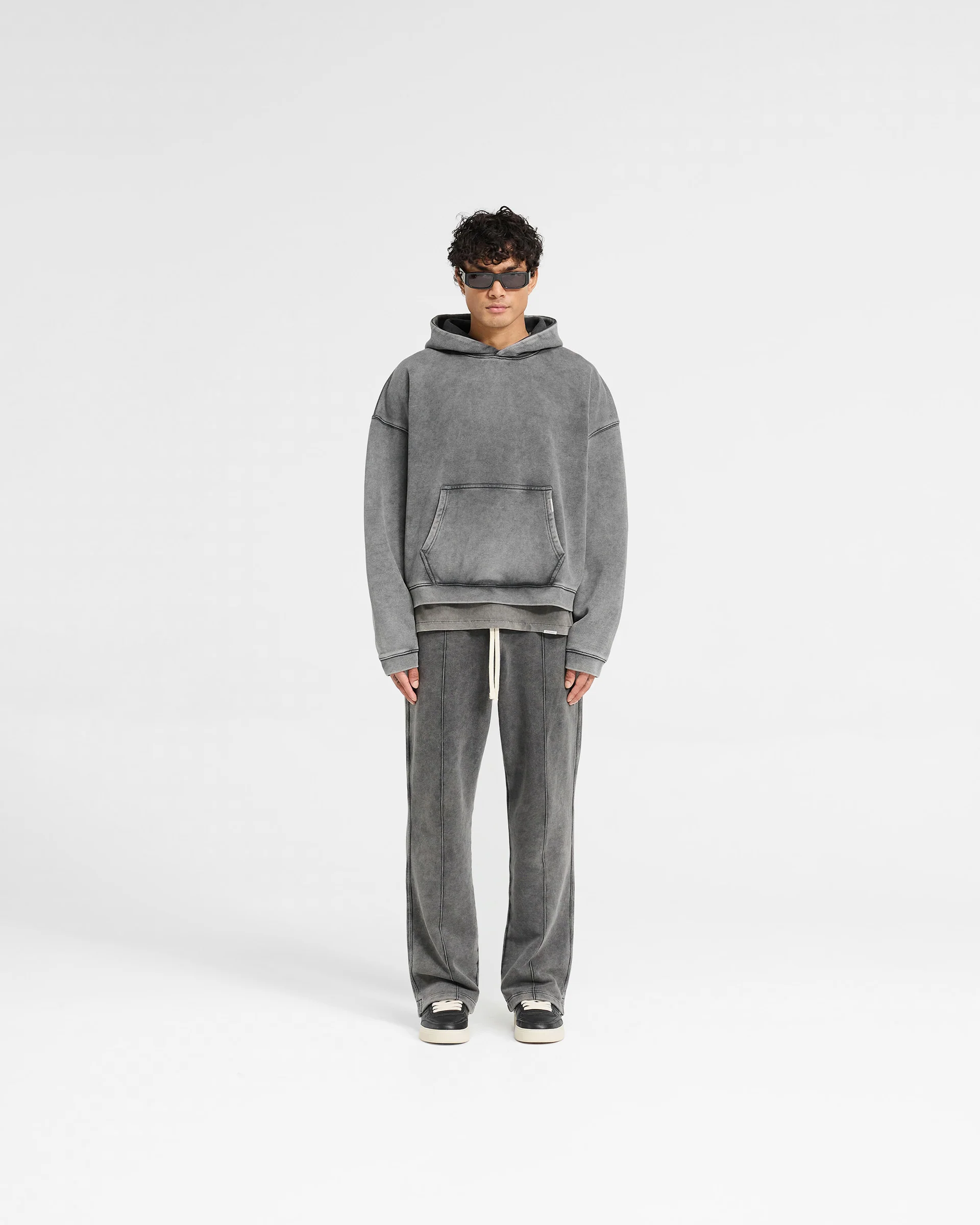 Initial Boxy Hoodie - Vintage Grey - Image 5