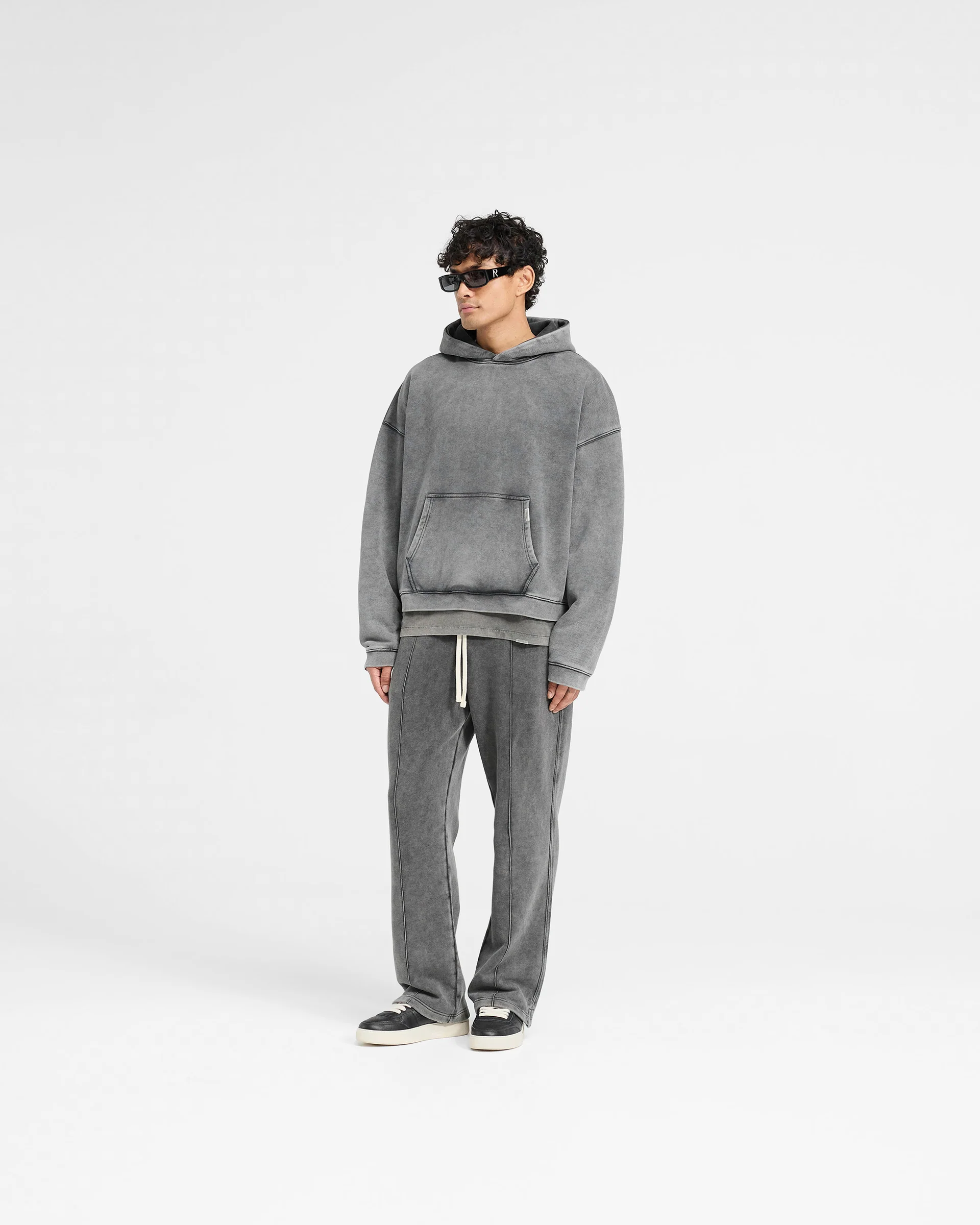 Initial Boxy Hoodie - Vintage Grey - Image 6
