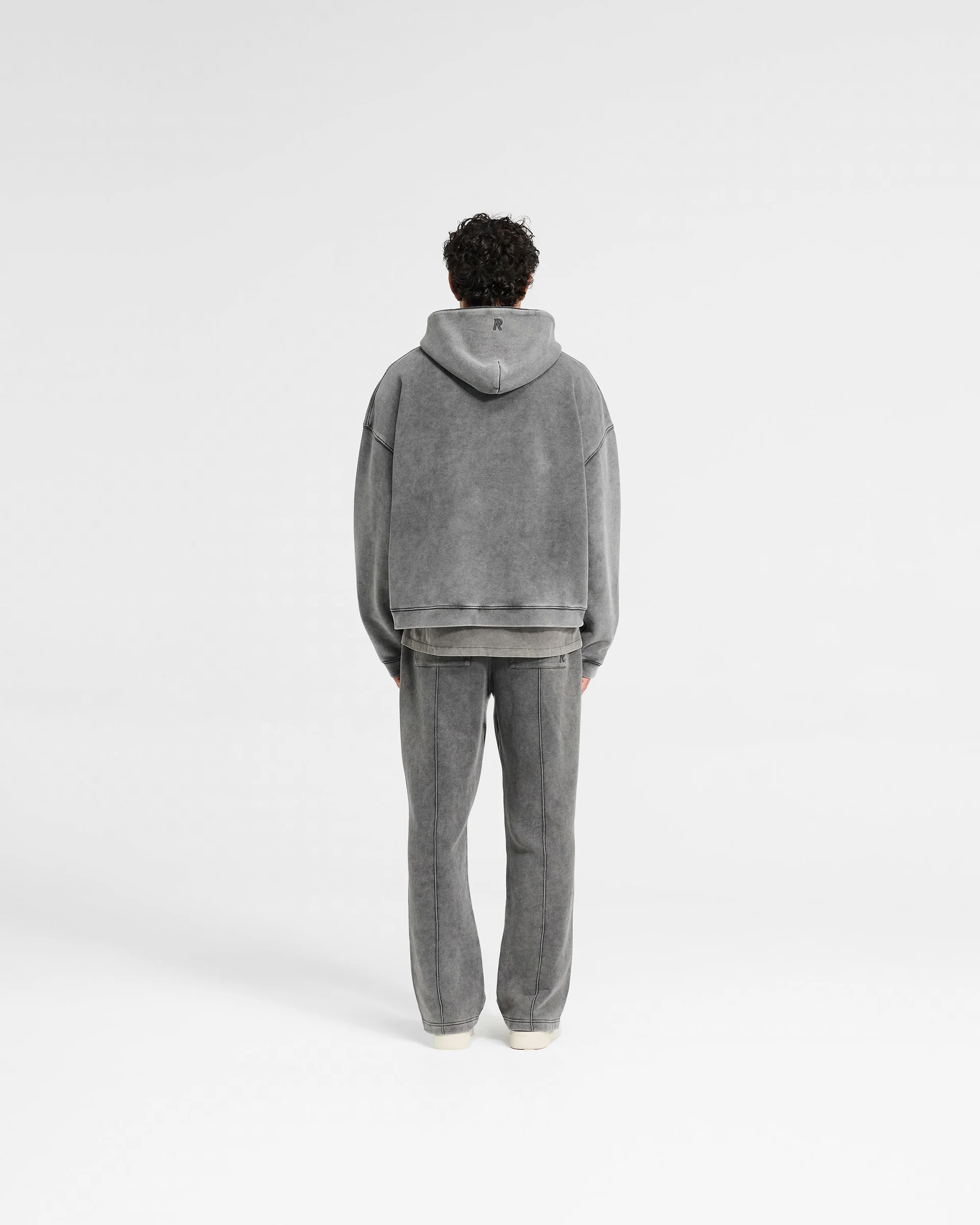Initial Boxy Hoodie - Vintage Grey - Image 7