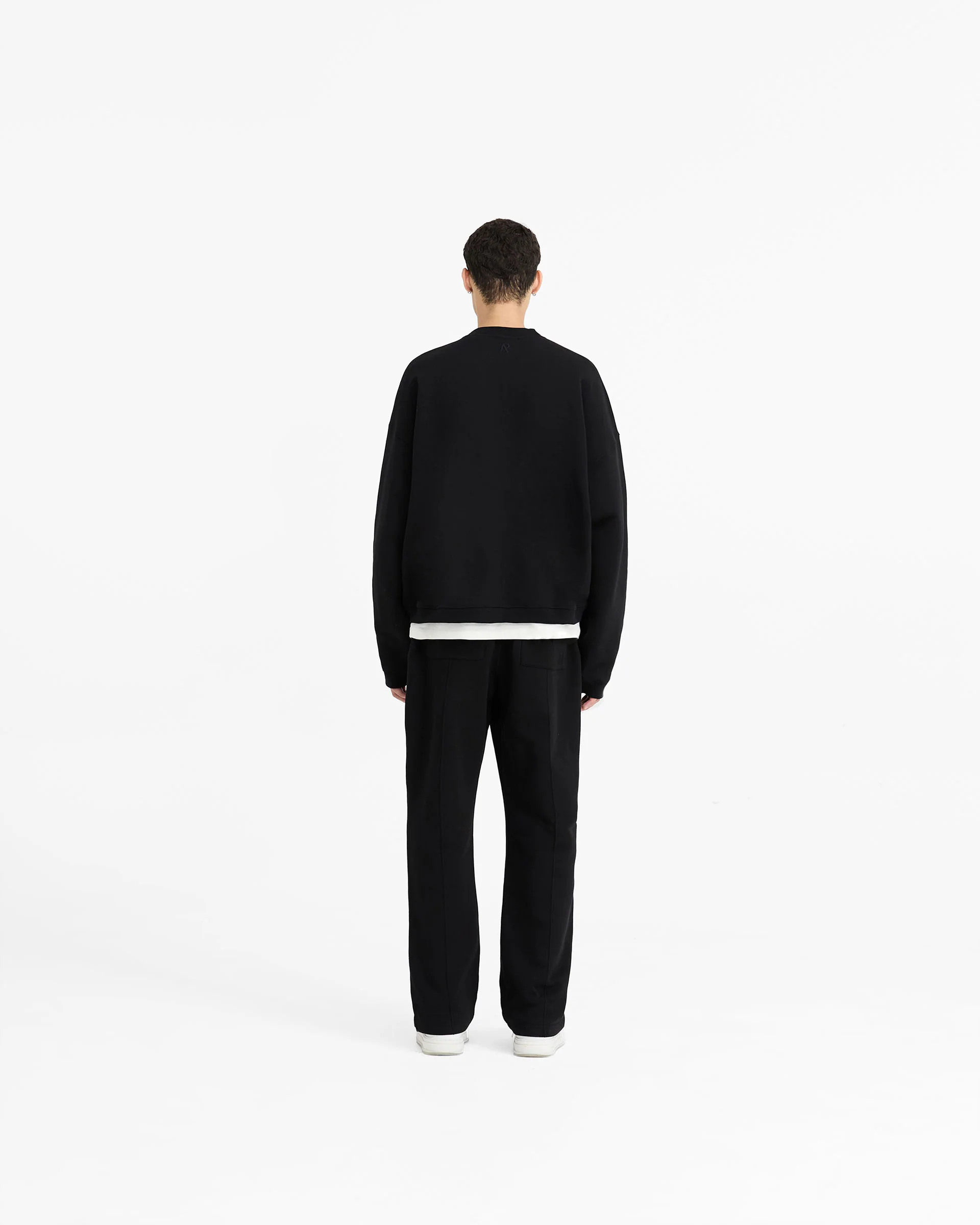 Initial Boxy Sweater - Black - Image 7