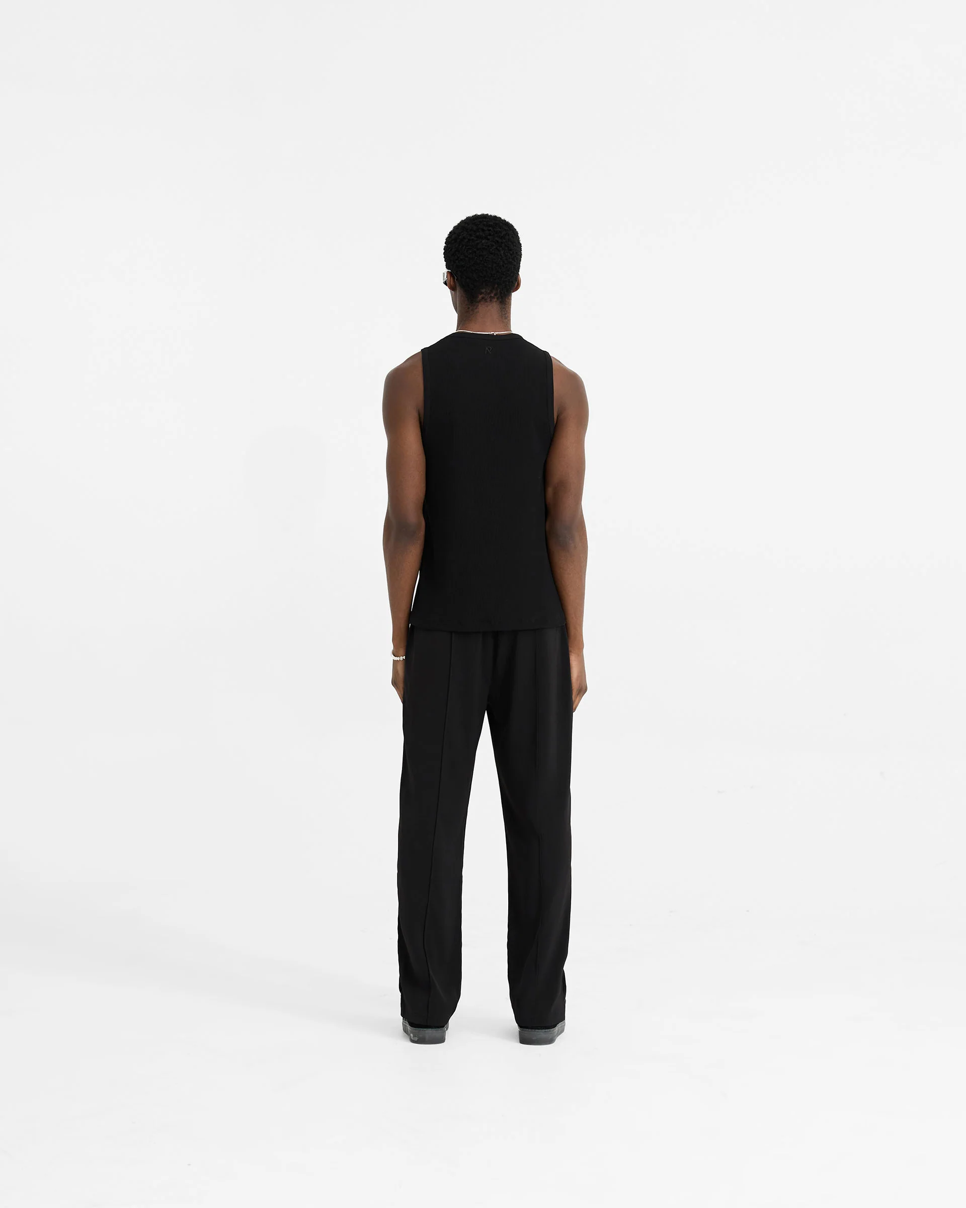 Initial Rib Vest - Black - Image 7
