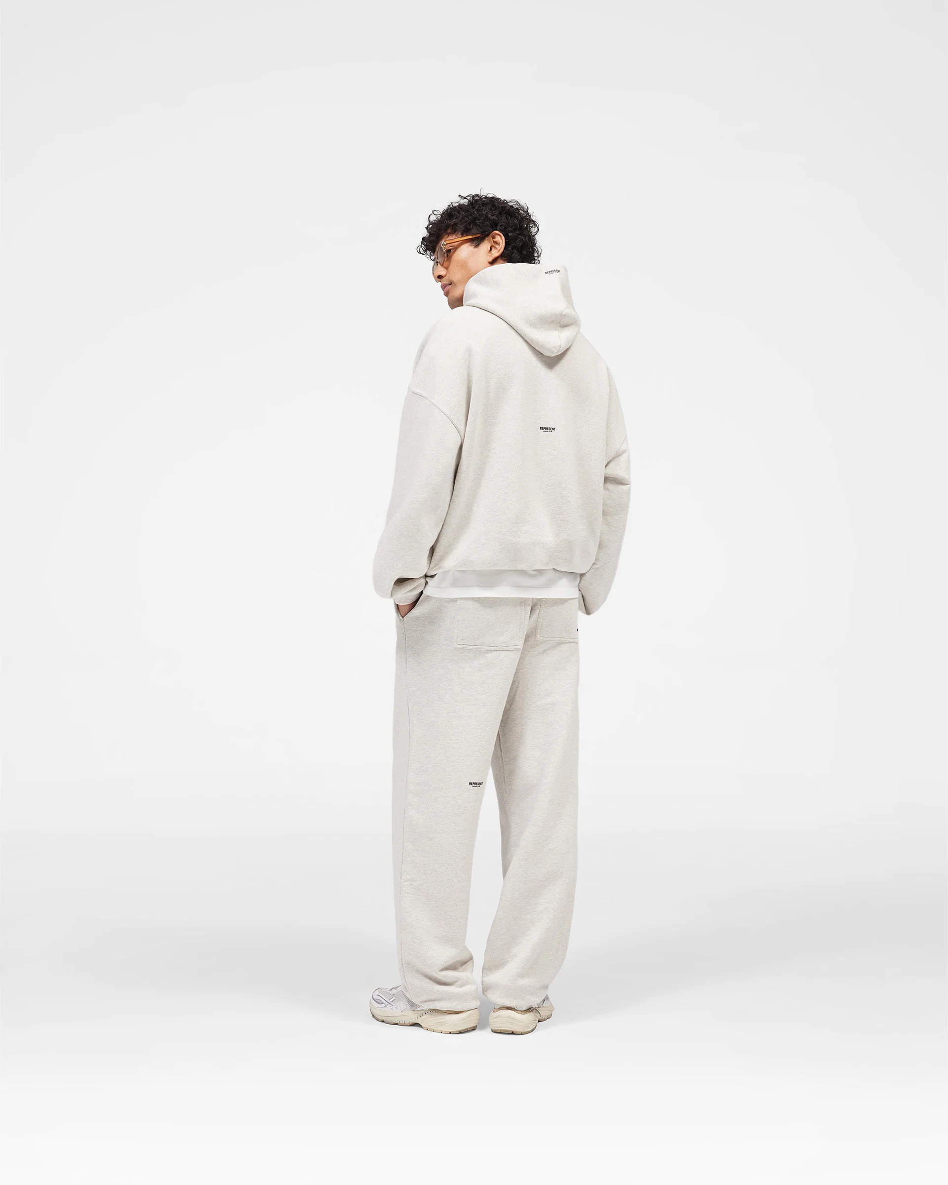 Micro Owners Club Hoodie - Cream Marl - Image 11