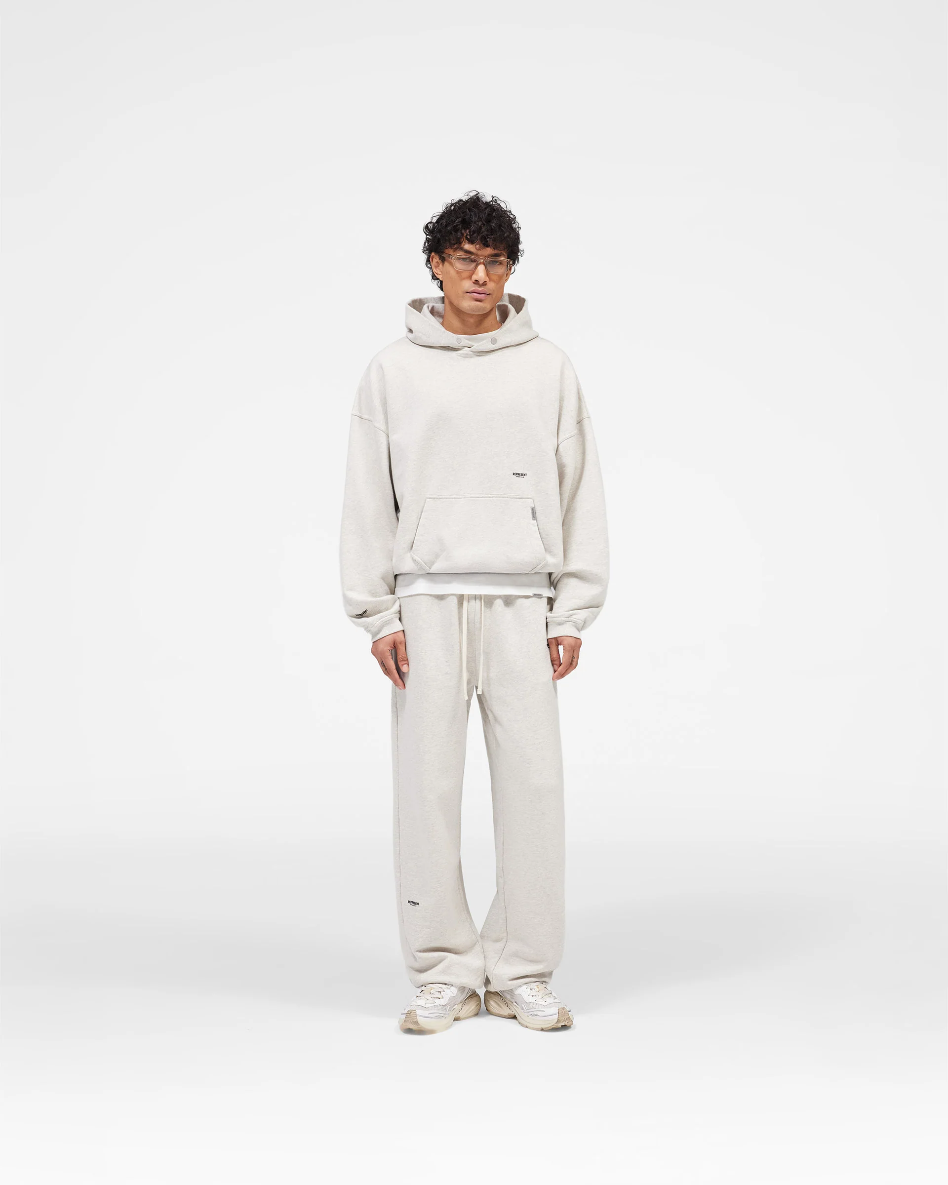 Micro Owners Club Hoodie - Cream Marl - Image 8