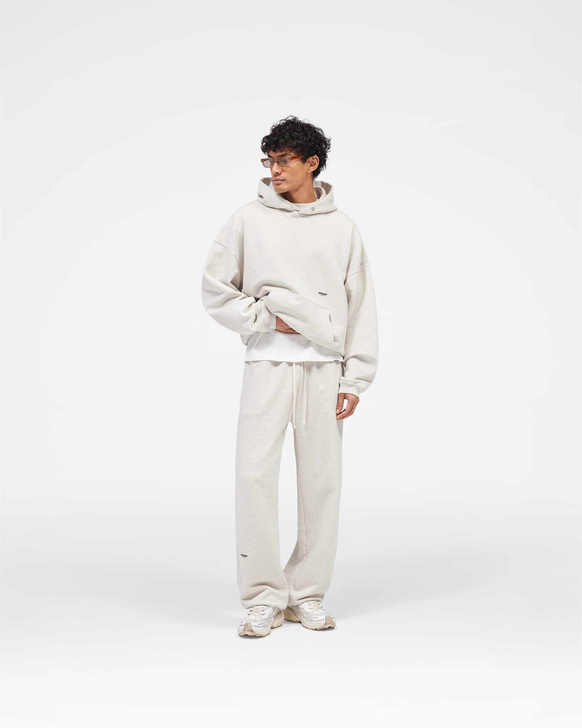 Micro Owners Club Hoodie - Cream Marl - Image 9