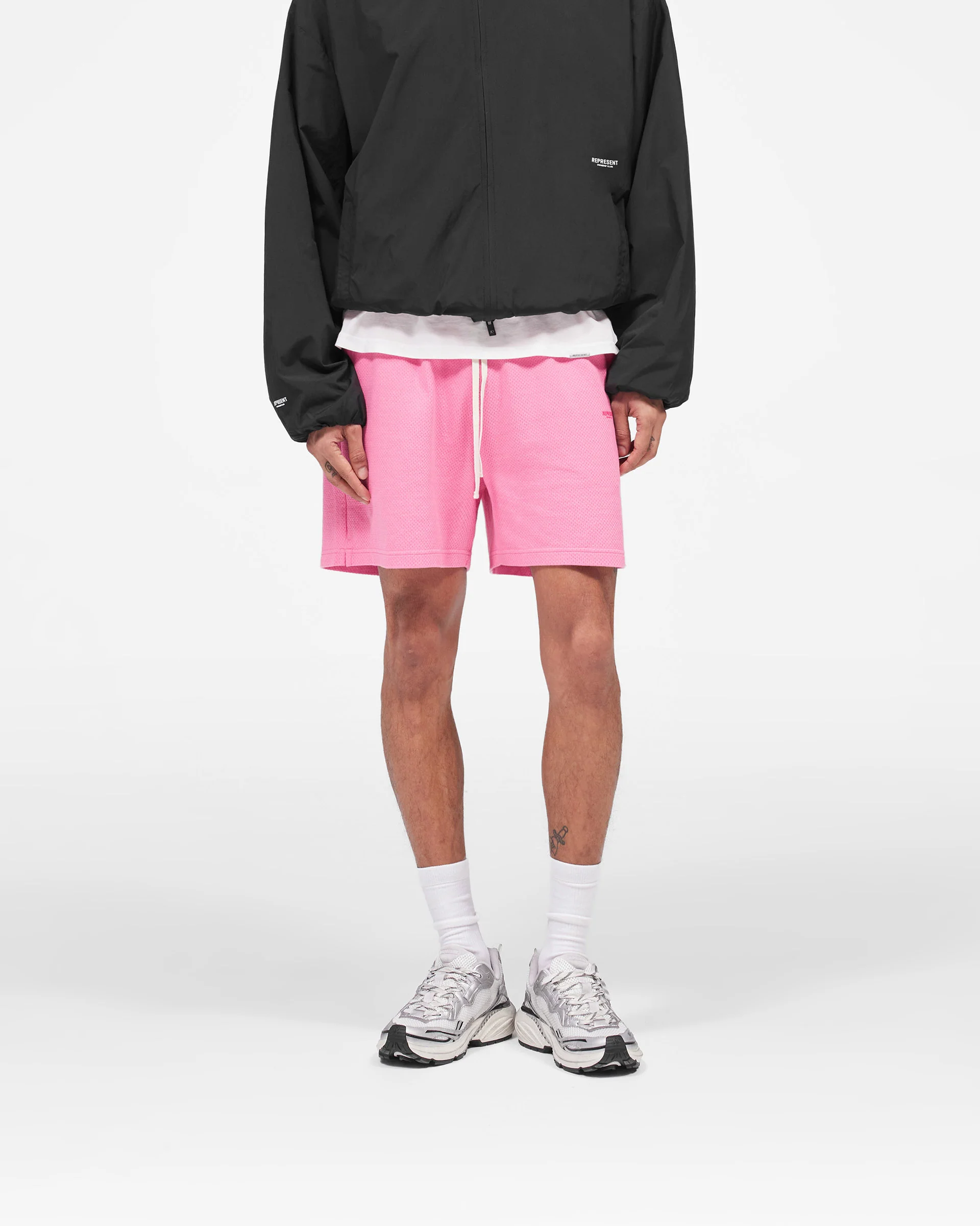 Micro Owners Club Mesh Shorts - Pink Lemonade - Image 3