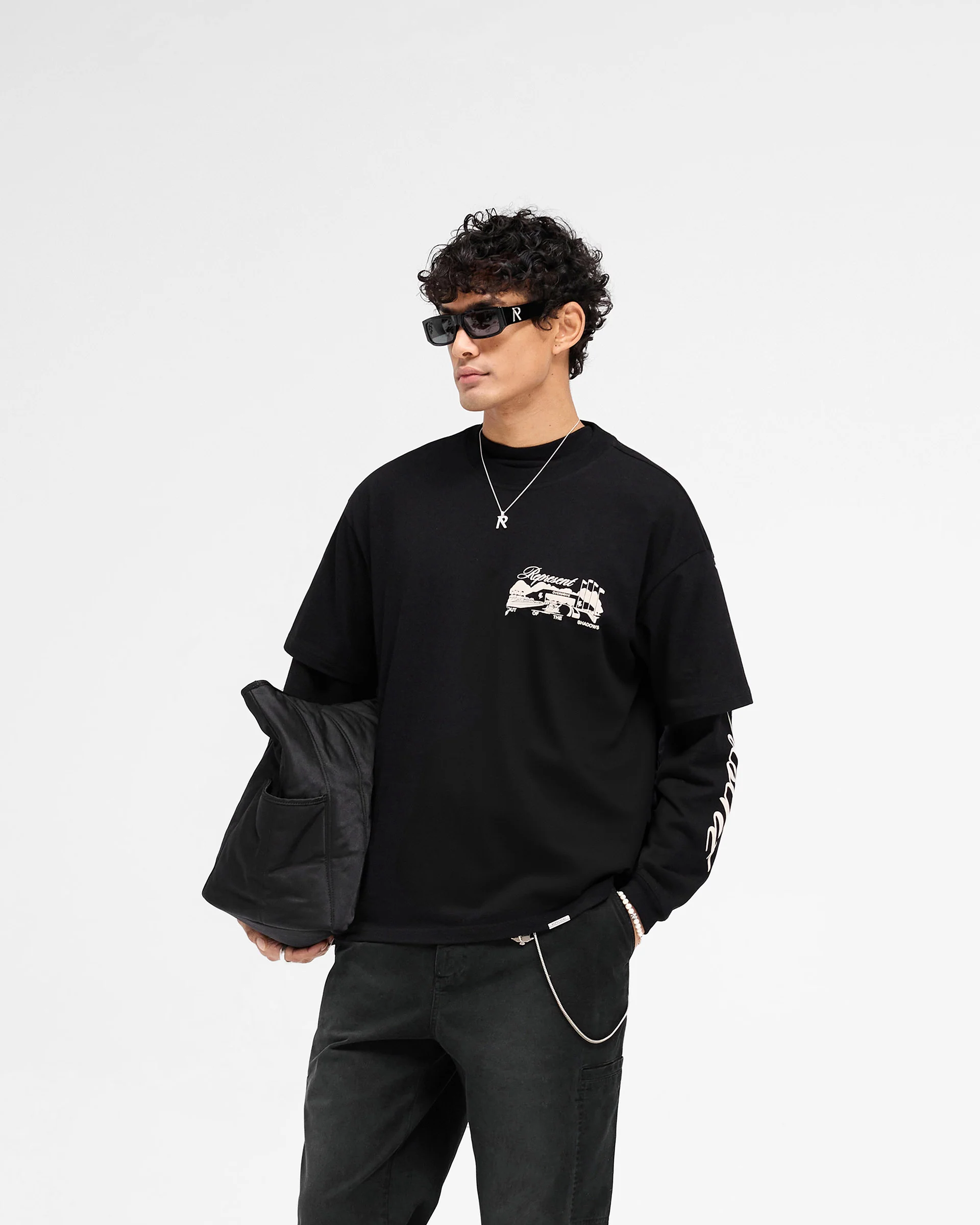 Raceway T-Shirt - Jet Black - Image 4