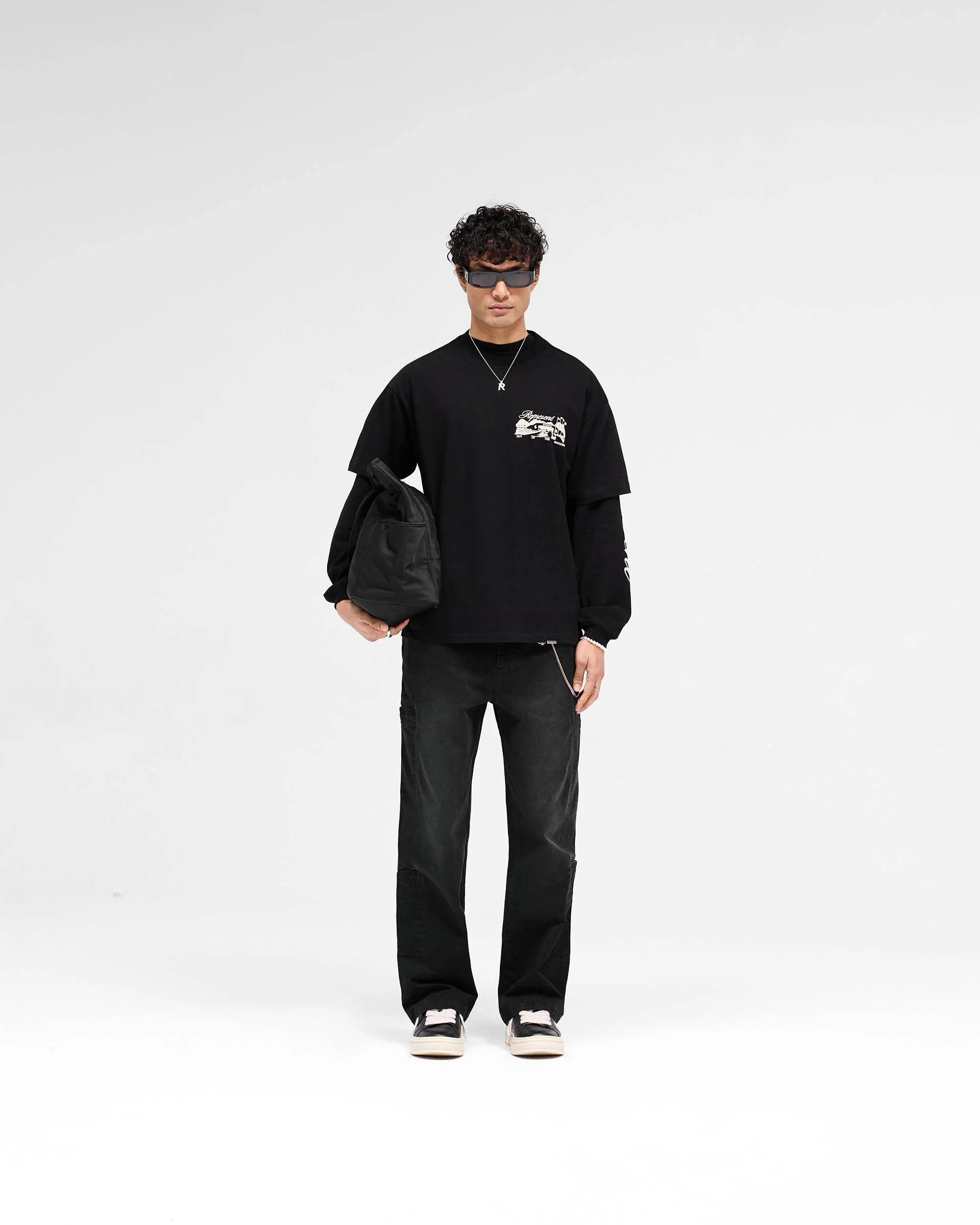 Raceway T-Shirt - Jet Black - Image 6