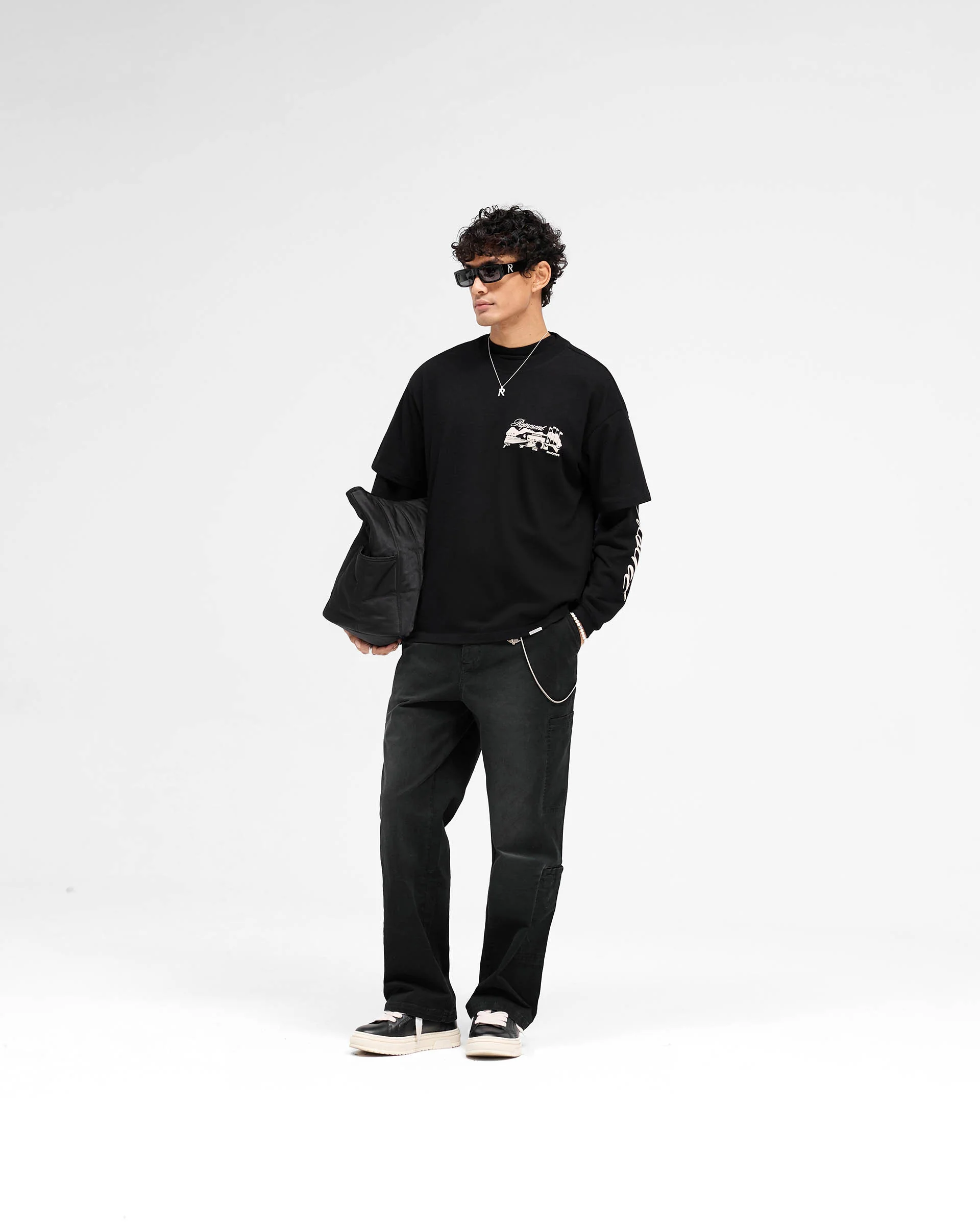 Raceway T-Shirt - Jet Black - Image 7