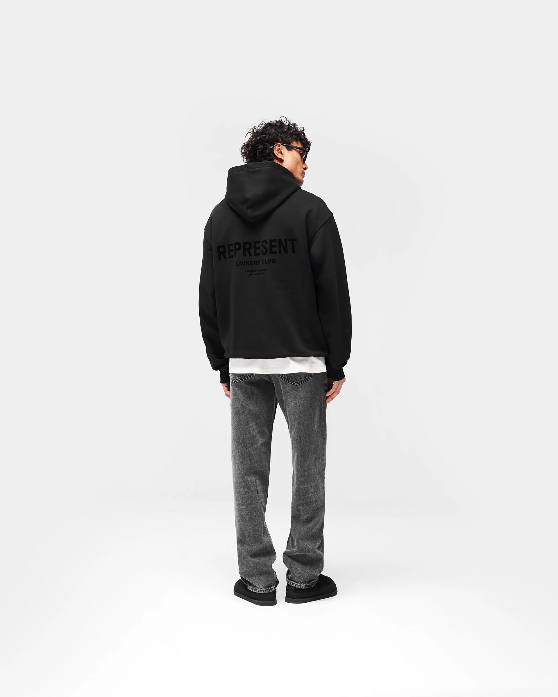 Represent Owners Club Flocked Hoodie - Black - Image 10