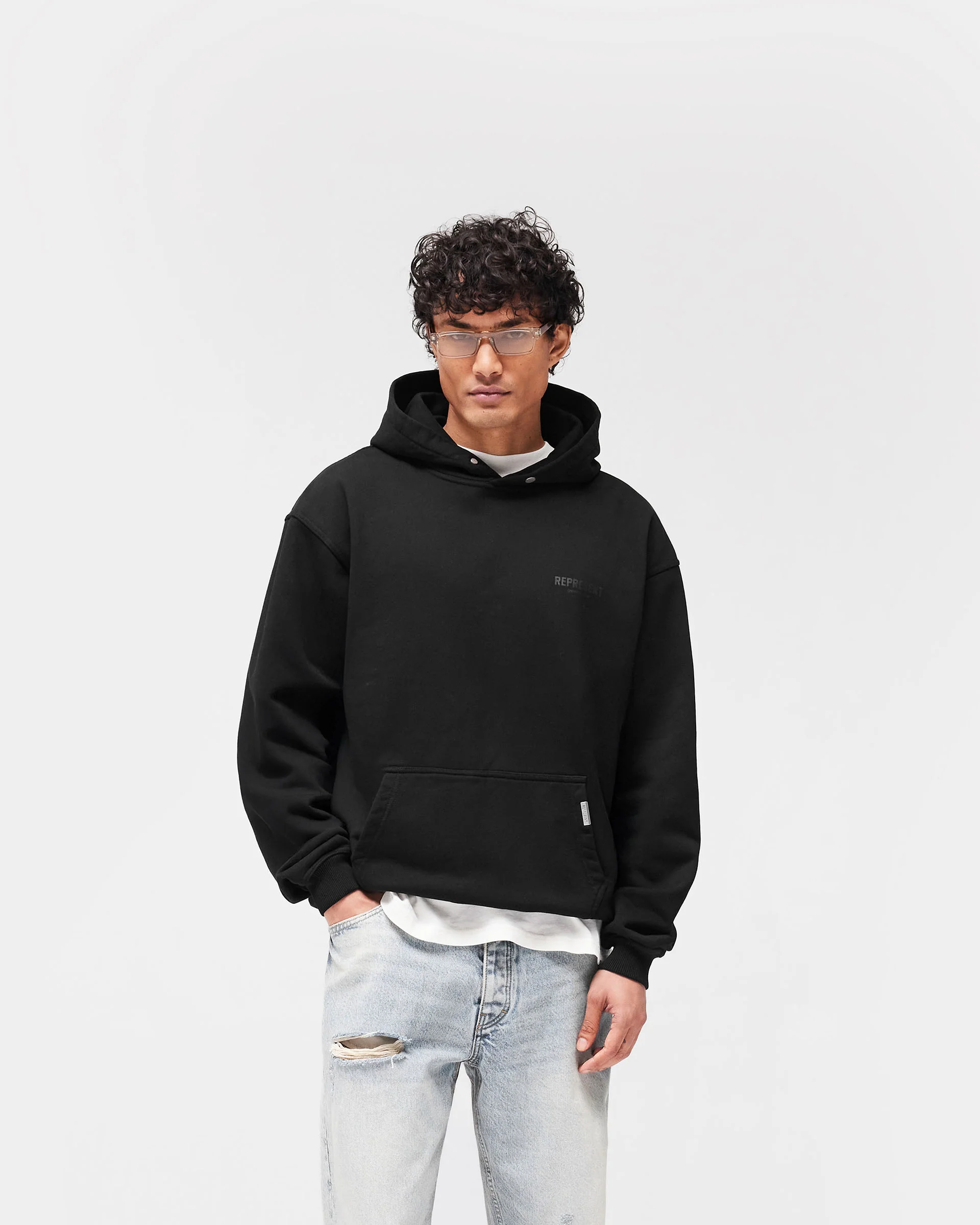 Represent Owners Club Hoodie - Black Matte - Image 3