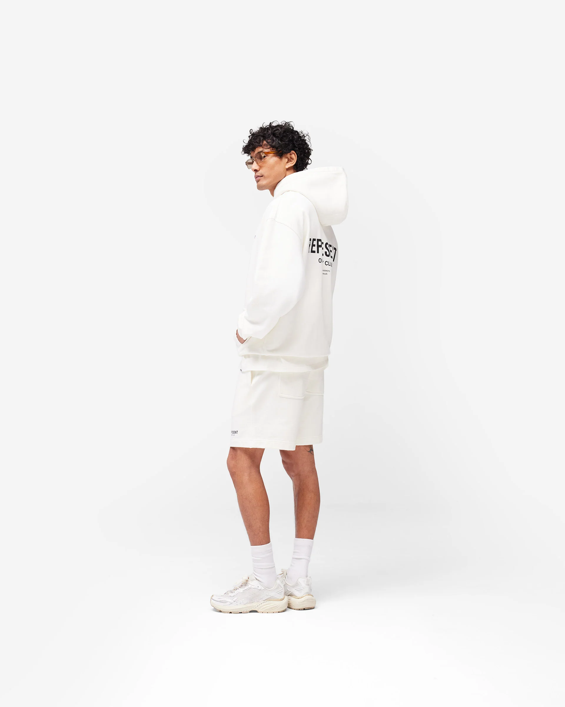 Represent Owners Club Hoodie - Flat White - Image 9