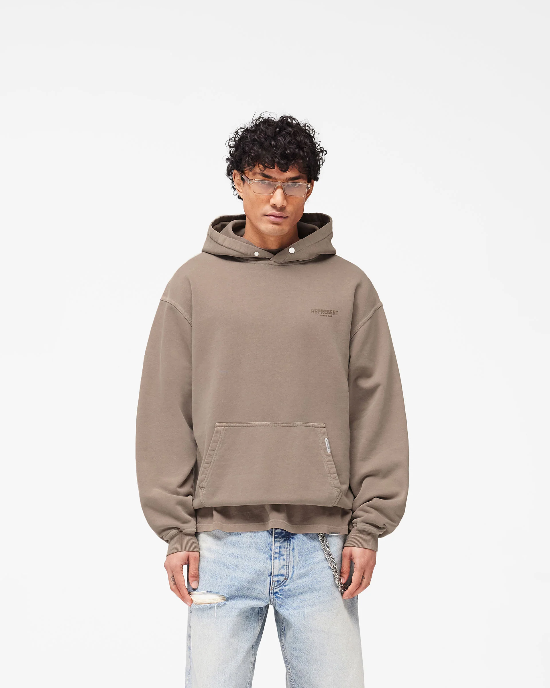 Represent Owners Club Hoodie - Mushroom - Image 3