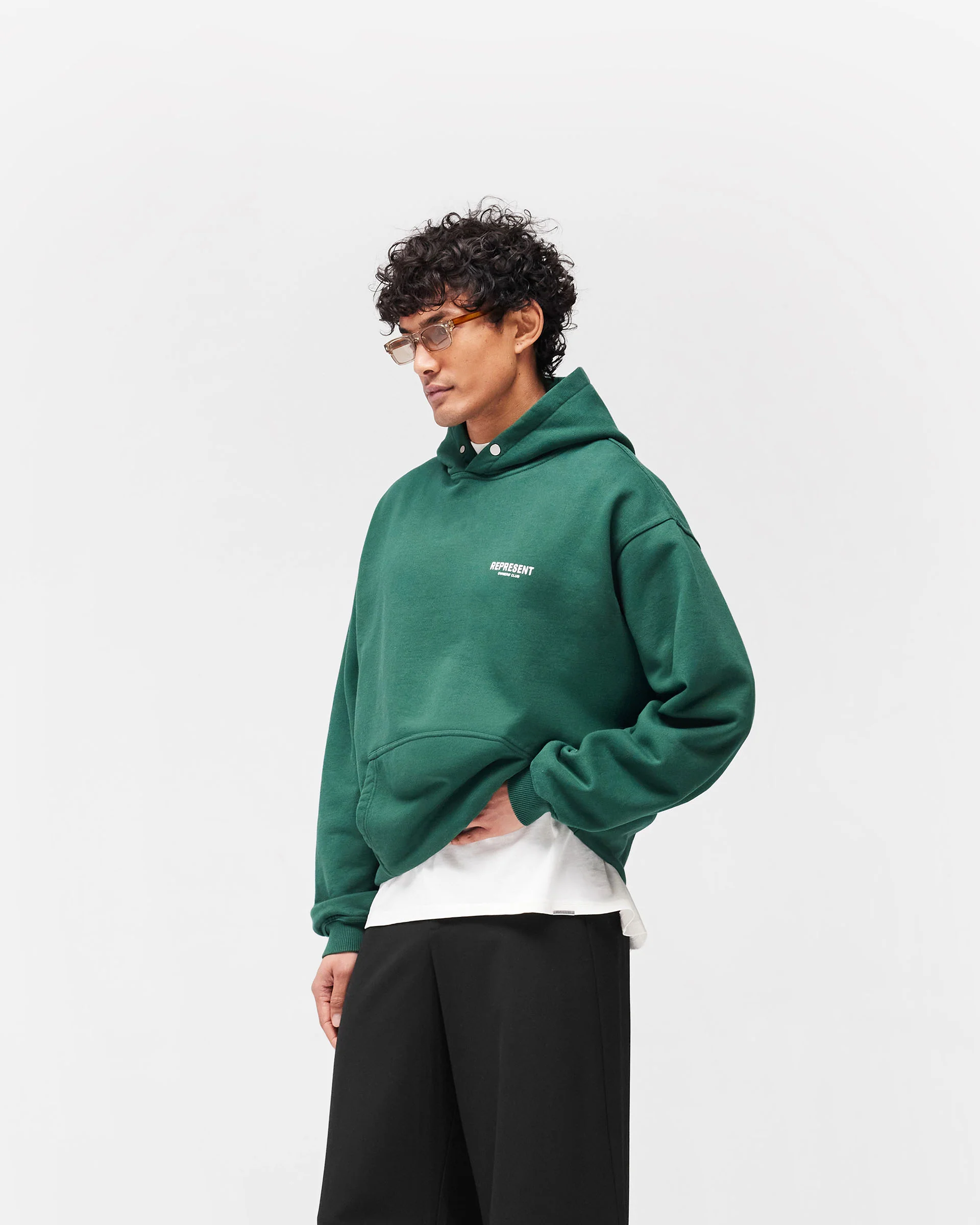 Represent Owners Club Hoodie - Racing Green - Image 4