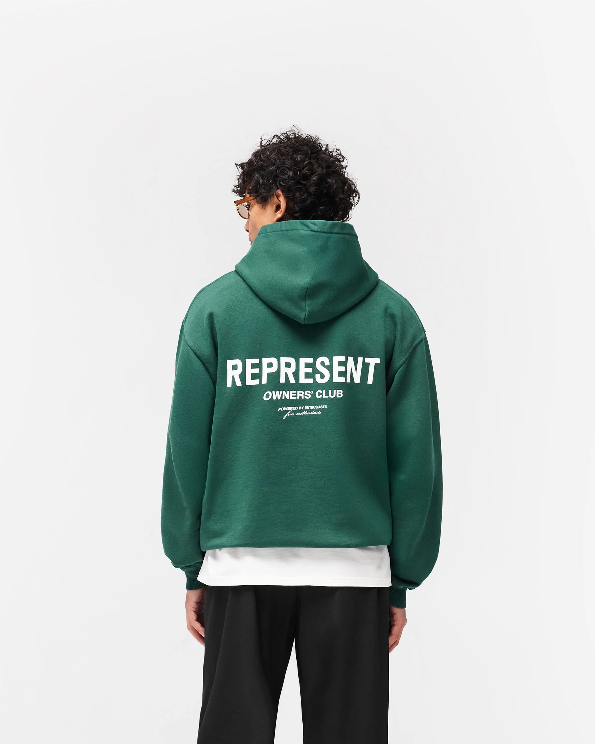 Represent Owners Club Hoodie - Racing Green - Image 6
