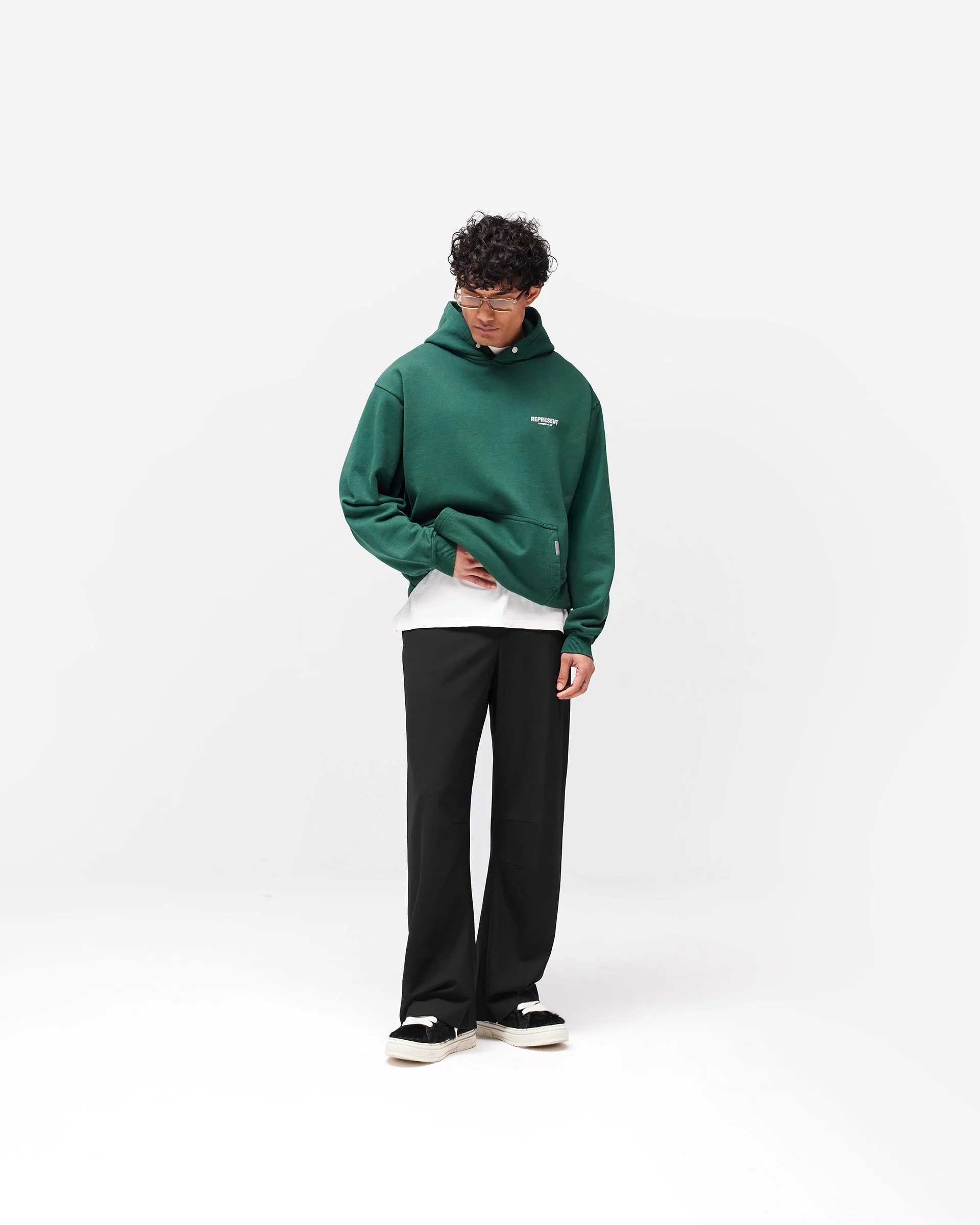 Represent Owners Club Hoodie - Racing Green - Image 7