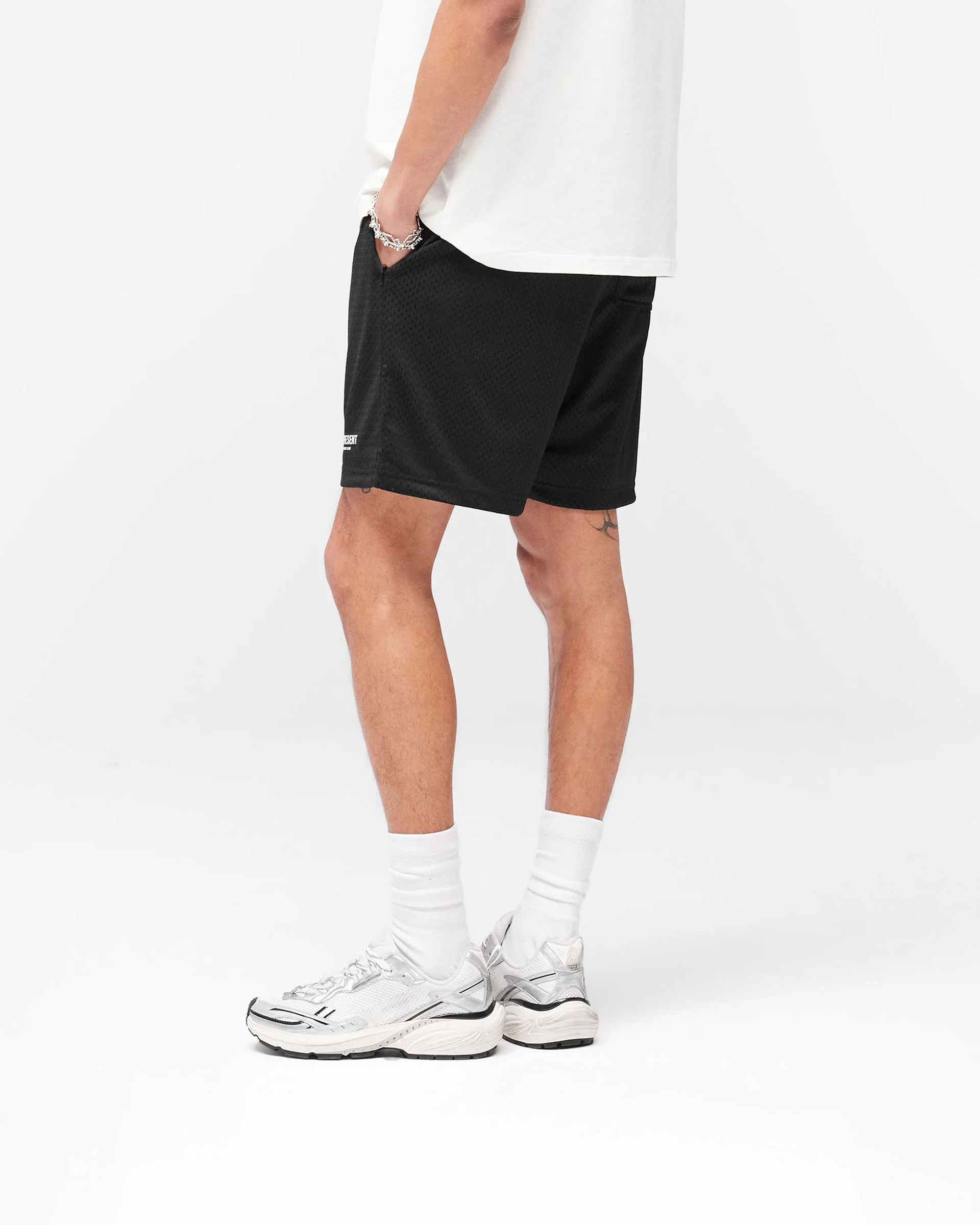 Represent Owners Club Mesh Shorts - Black - Image 4