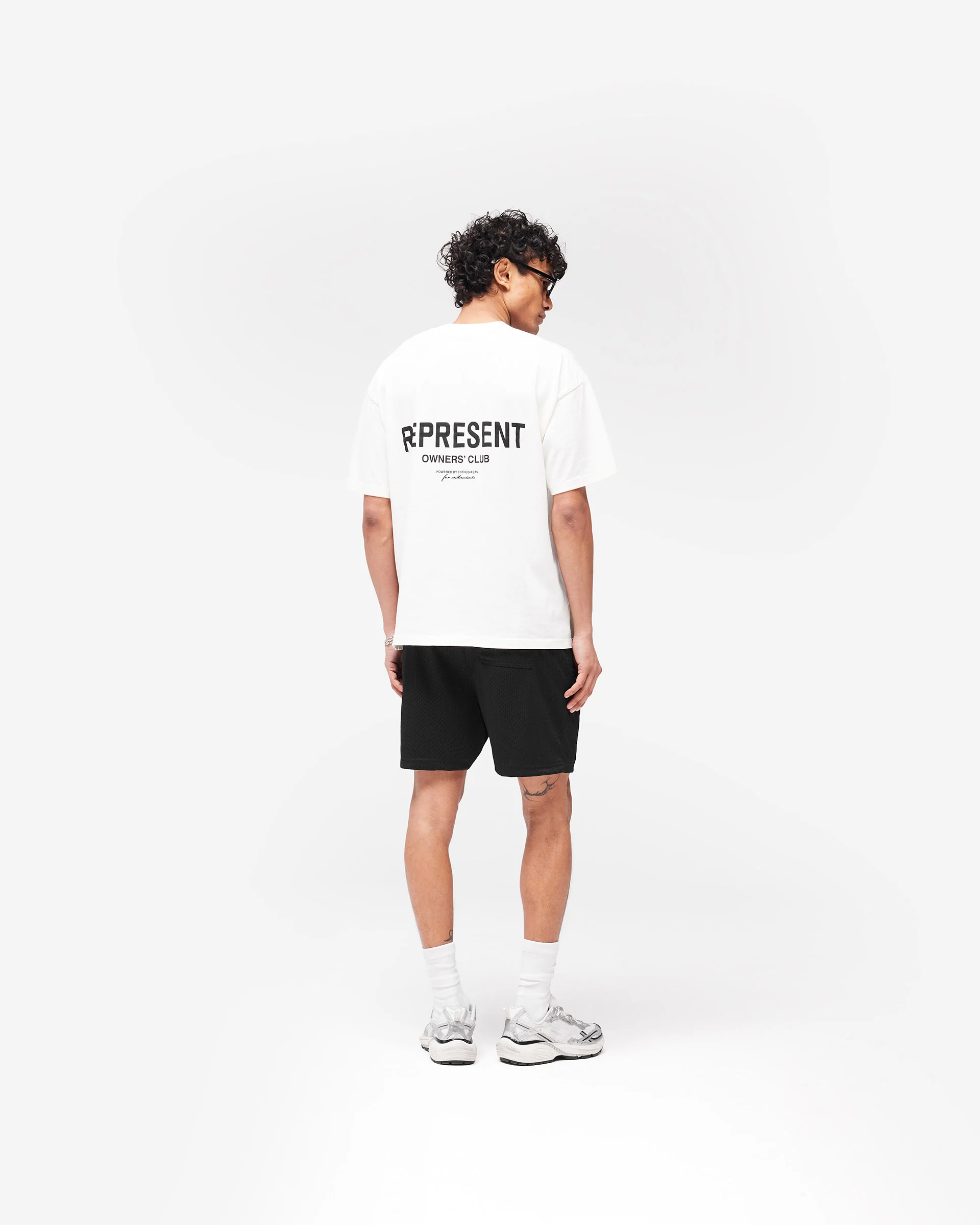 Represent Owners Club Mesh Shorts - Black - Image 9