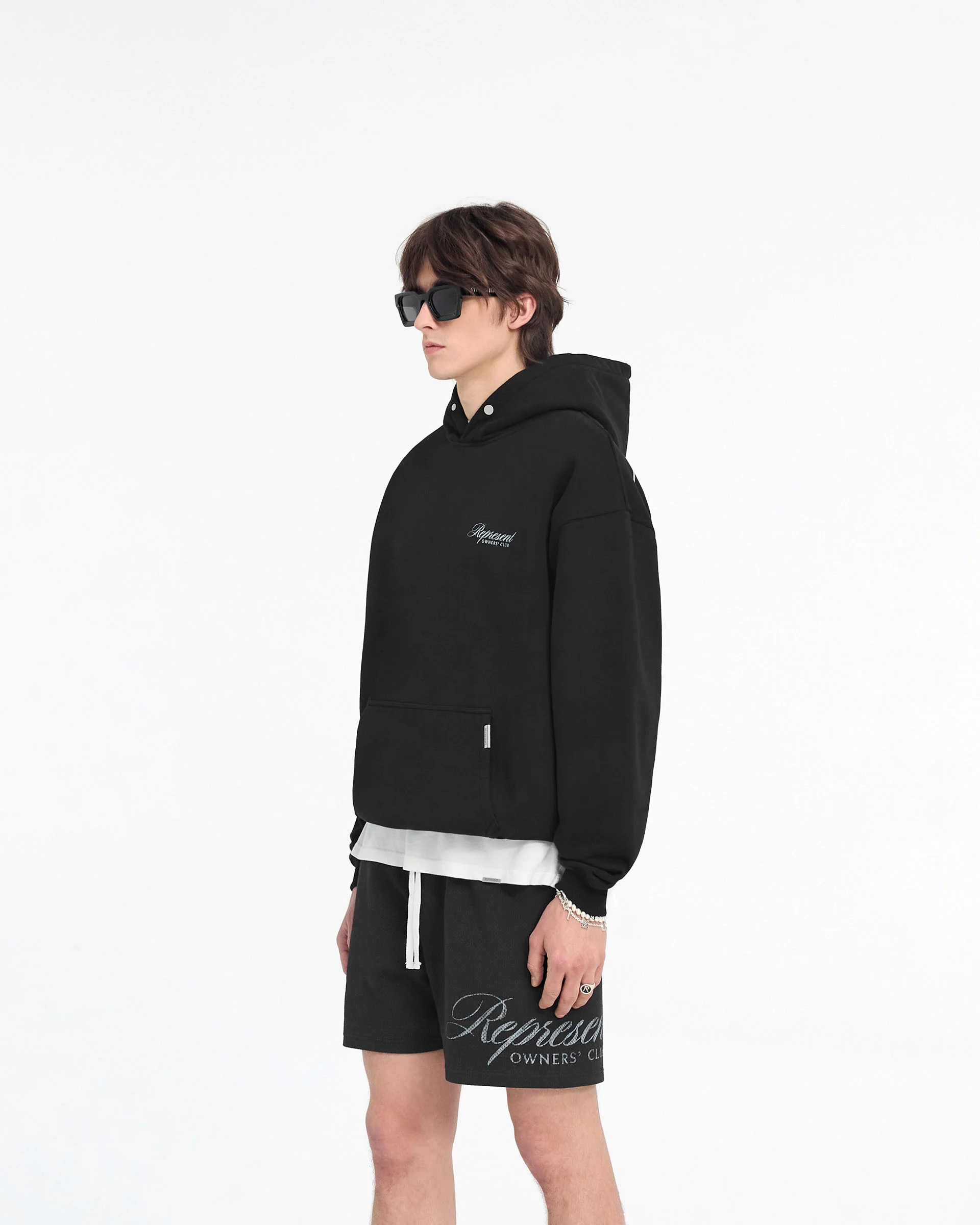 Represent Owners Club Script Hoodie - Black - Image 4
