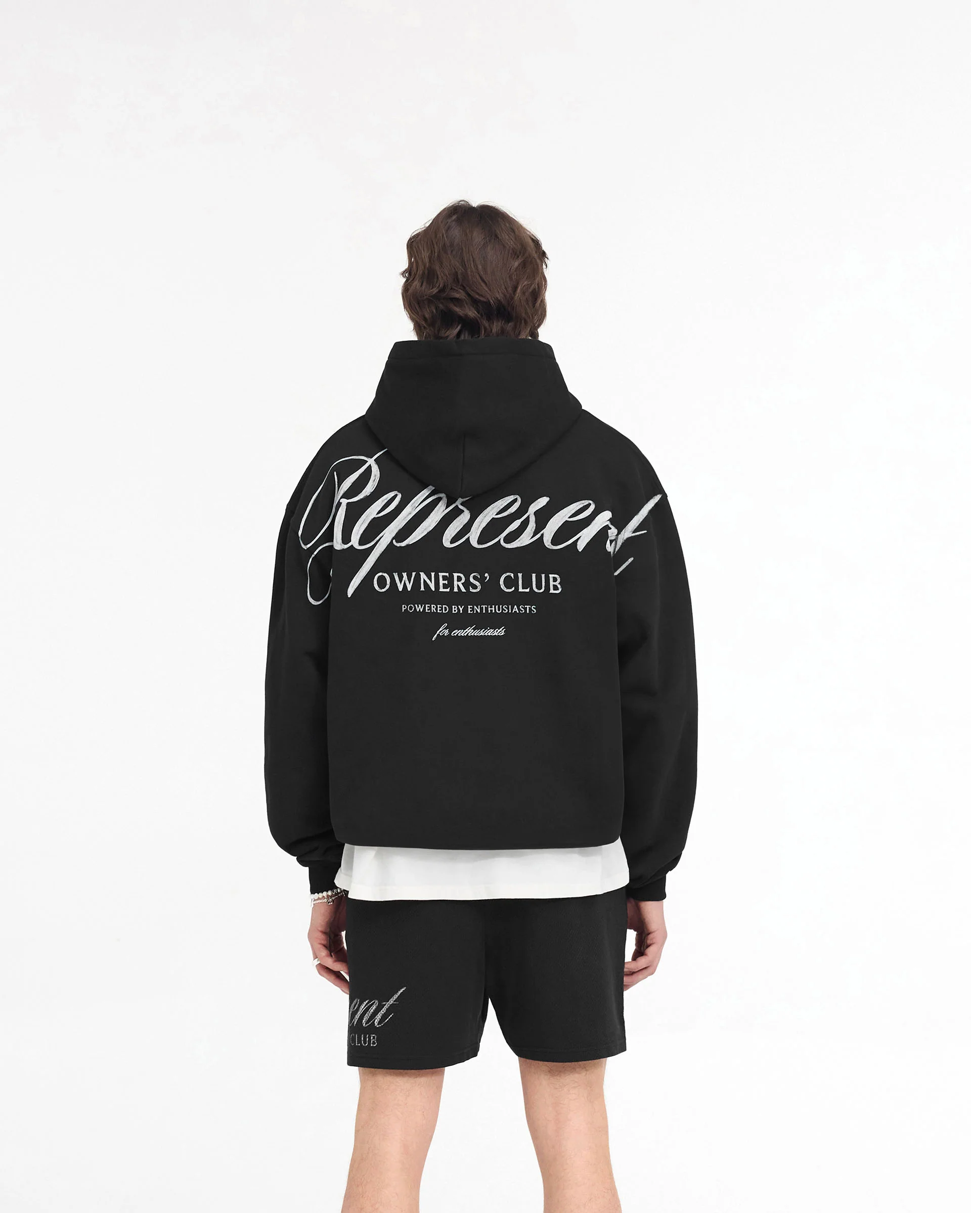 Represent Owners Club Script Hoodie - Black - Image 5