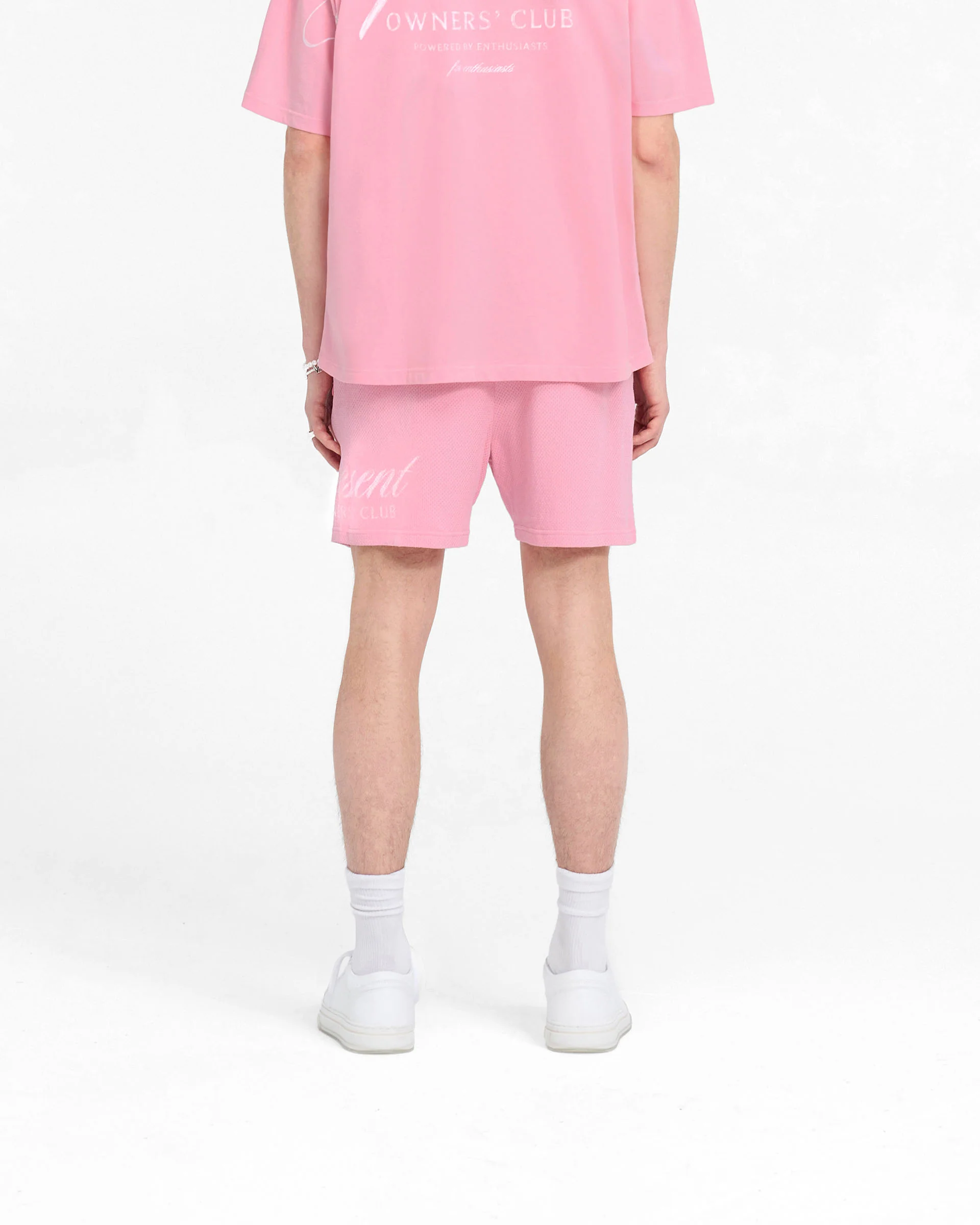 Represent Owners Club Script Mesh Shorts - Pink - Image 5