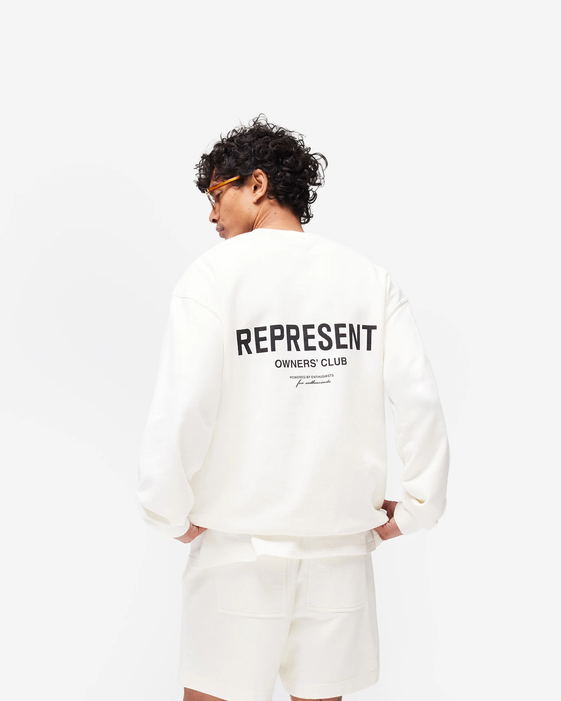 Represent Owners Club Sweater - Flat White - Image 6