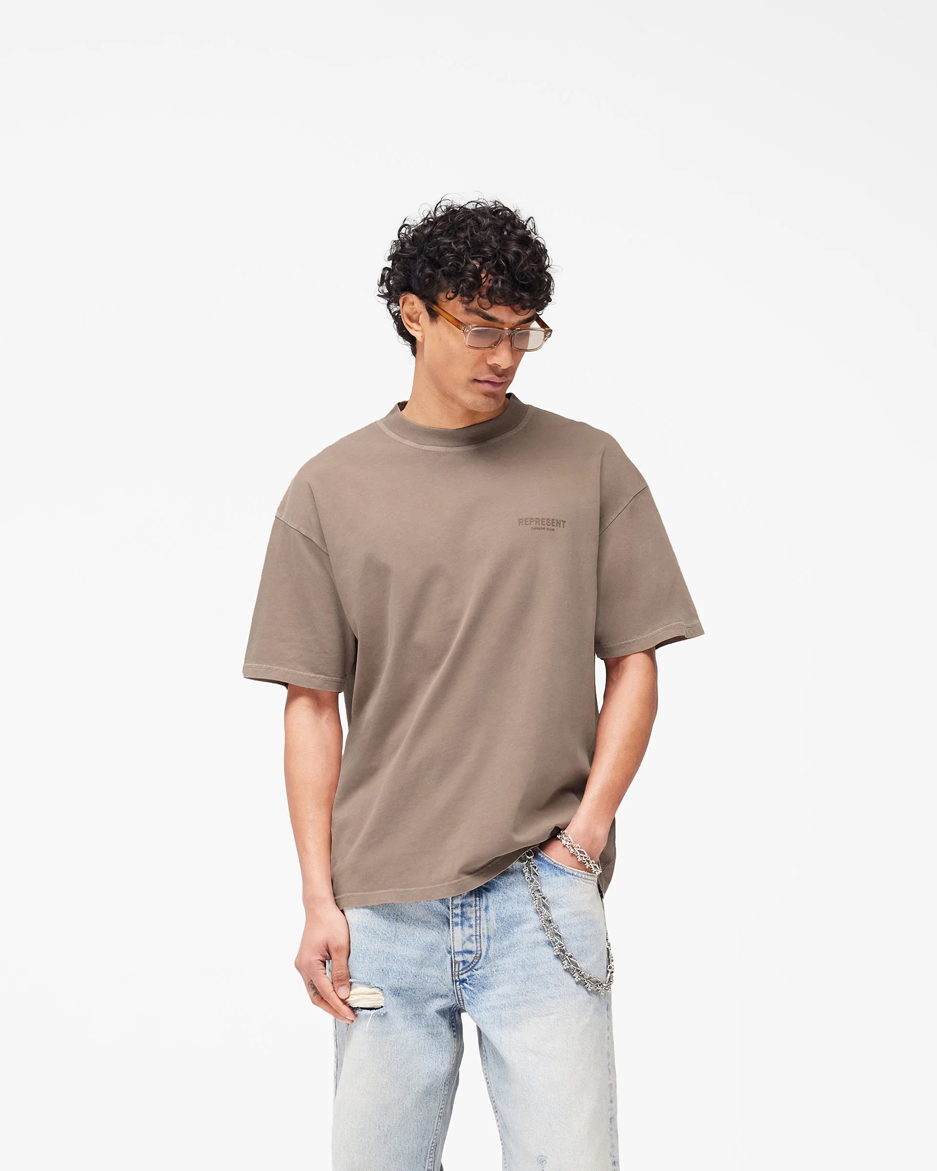 Represent Owners Club T-Shirt - Mushroom - Image 3