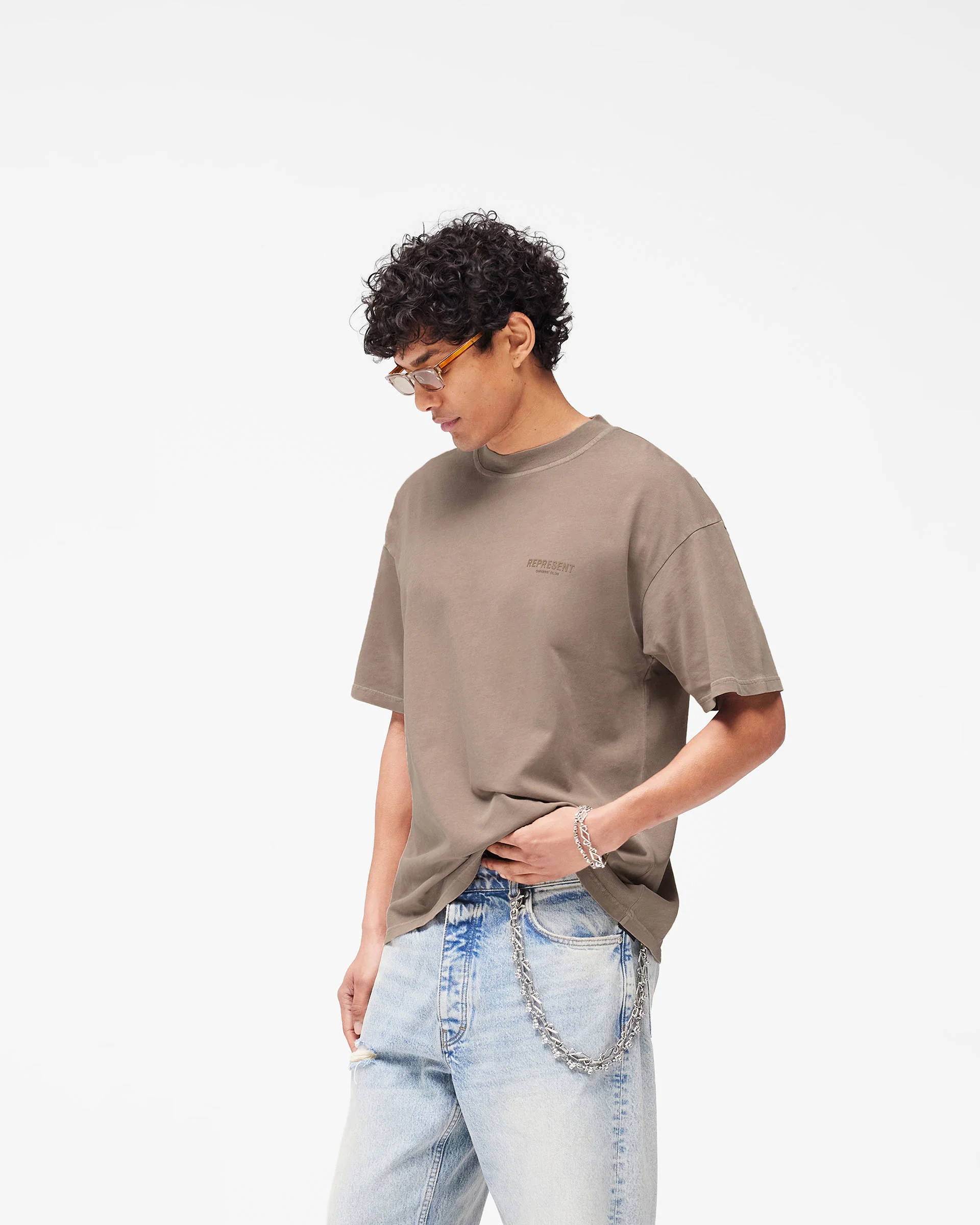 Represent Owners Club T-Shirt - Mushroom - Image 5