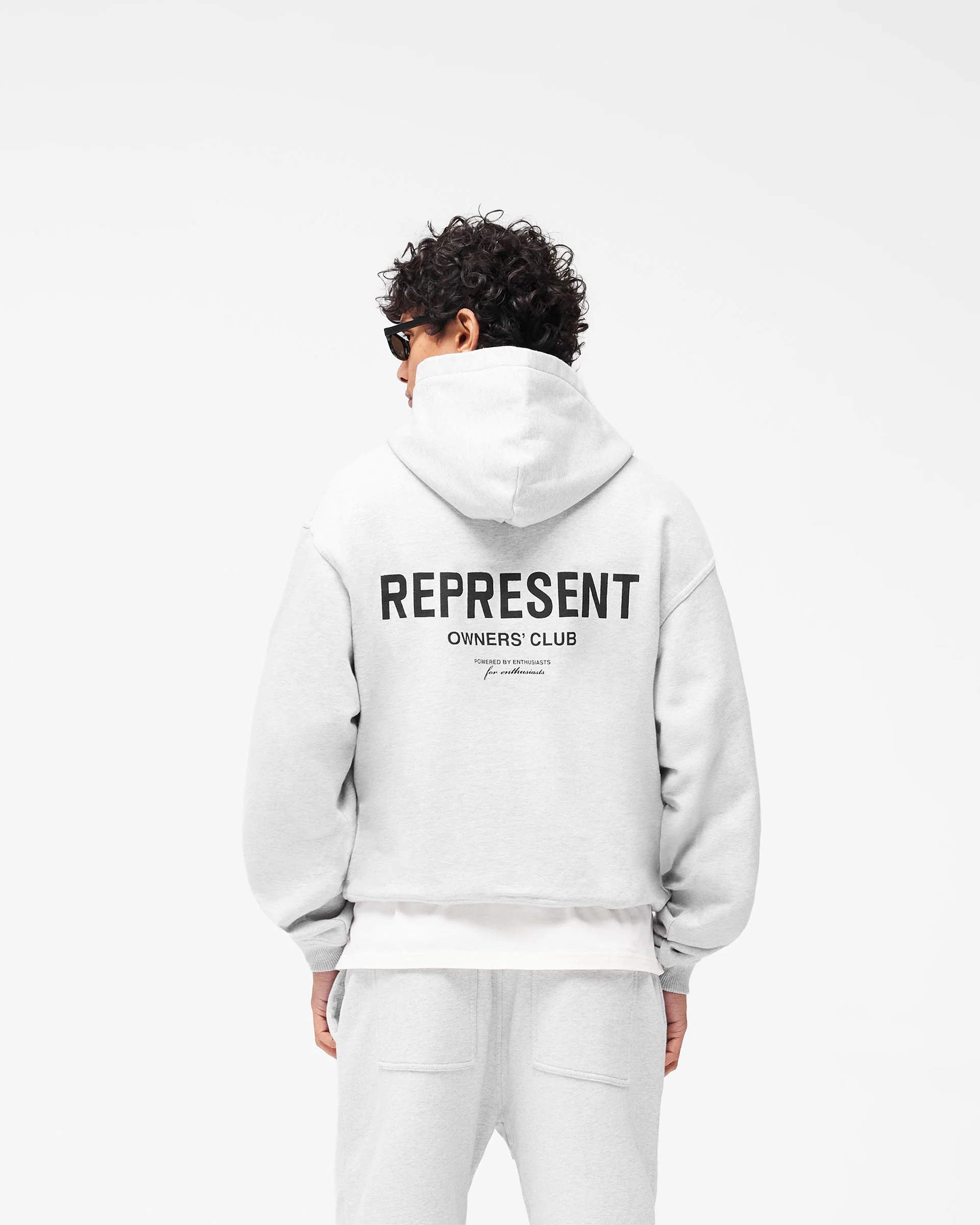 Represent Owners Club Zip Hoodie - Ash Grey - Image 6
