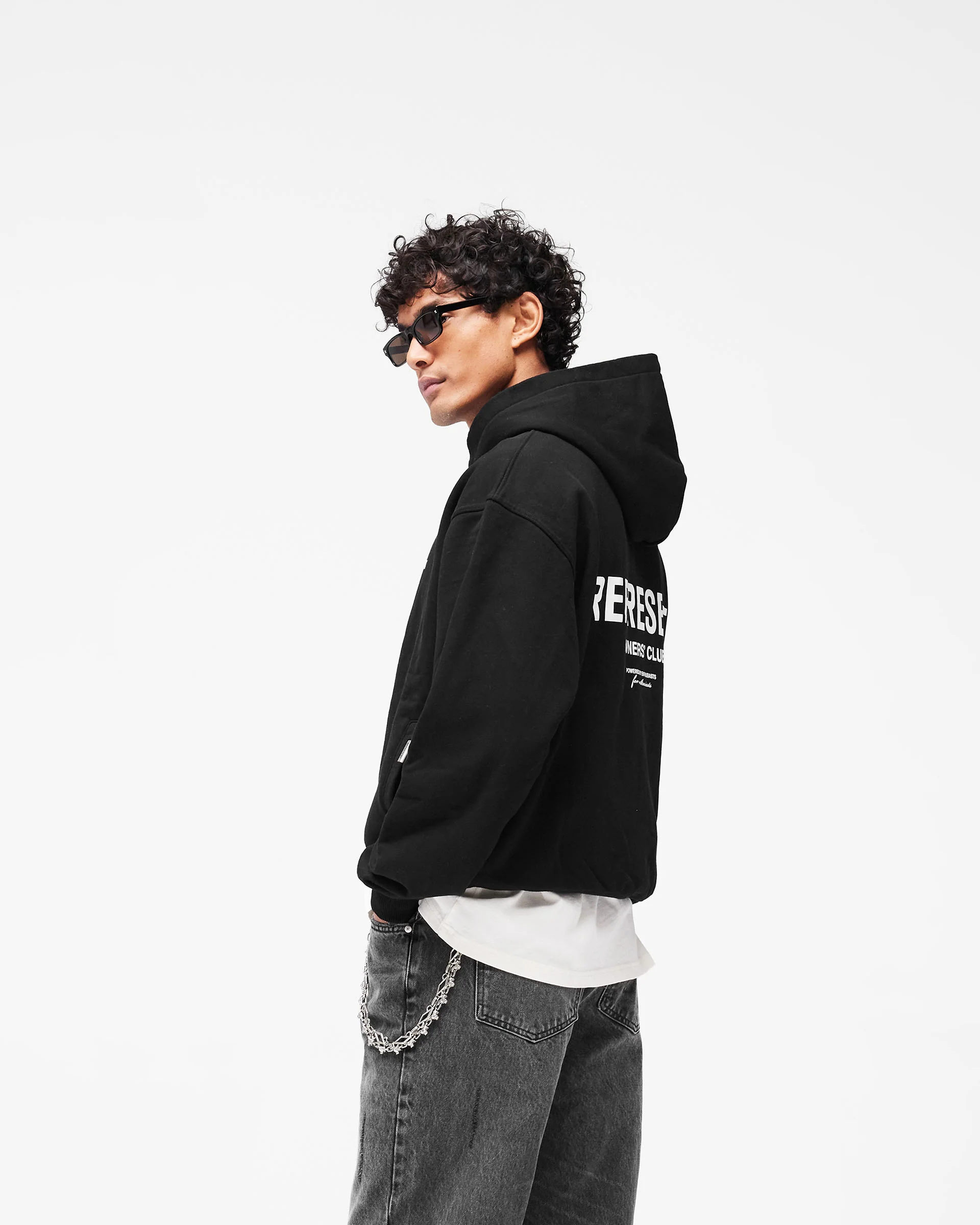 Represent Owners Club Zip Hoodie - Black - Image 6