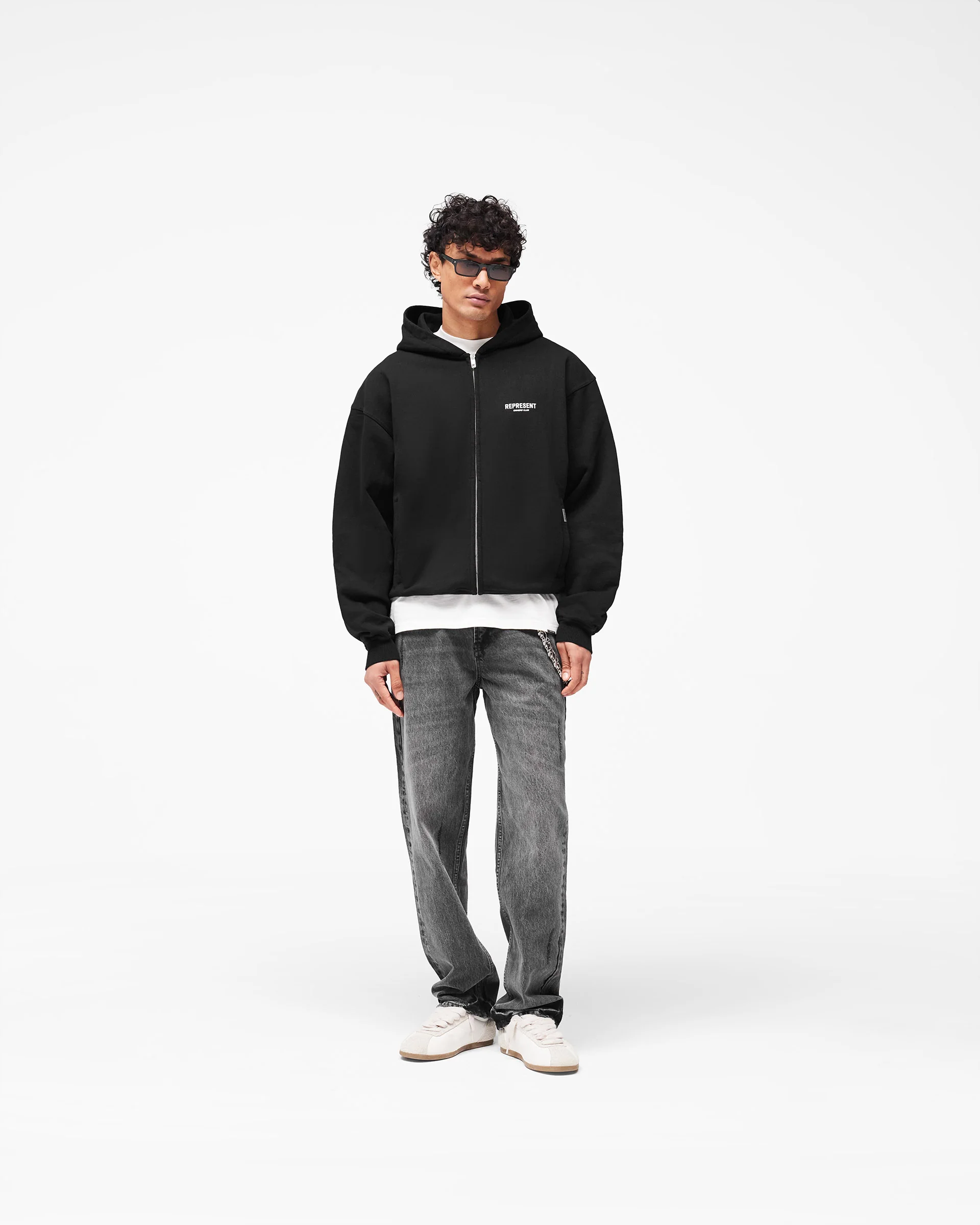 Represent Owners Club Zip Hoodie - Black - Image 8
