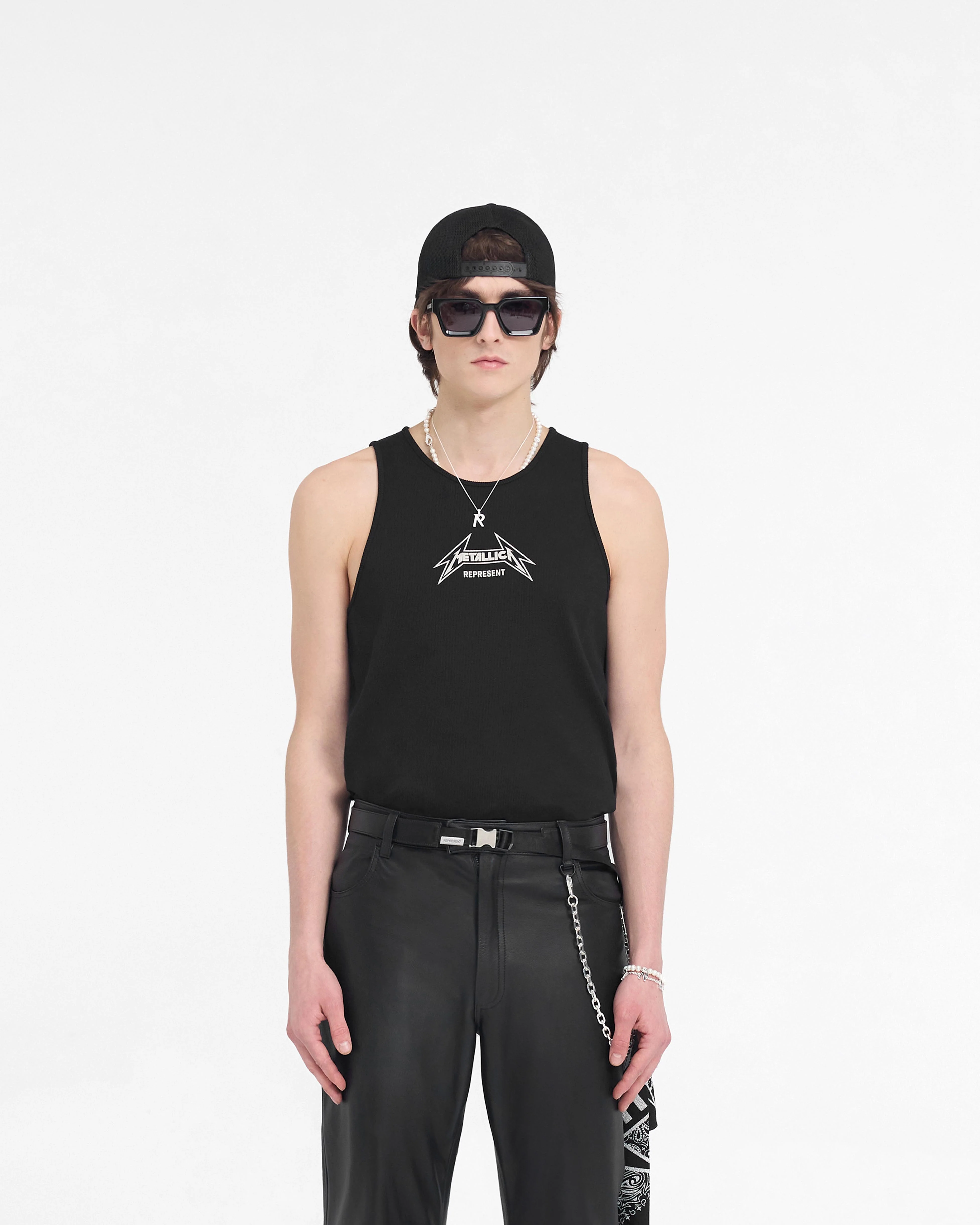 Represent X Metallica Local Crew Vest - Jet Black - Image 4