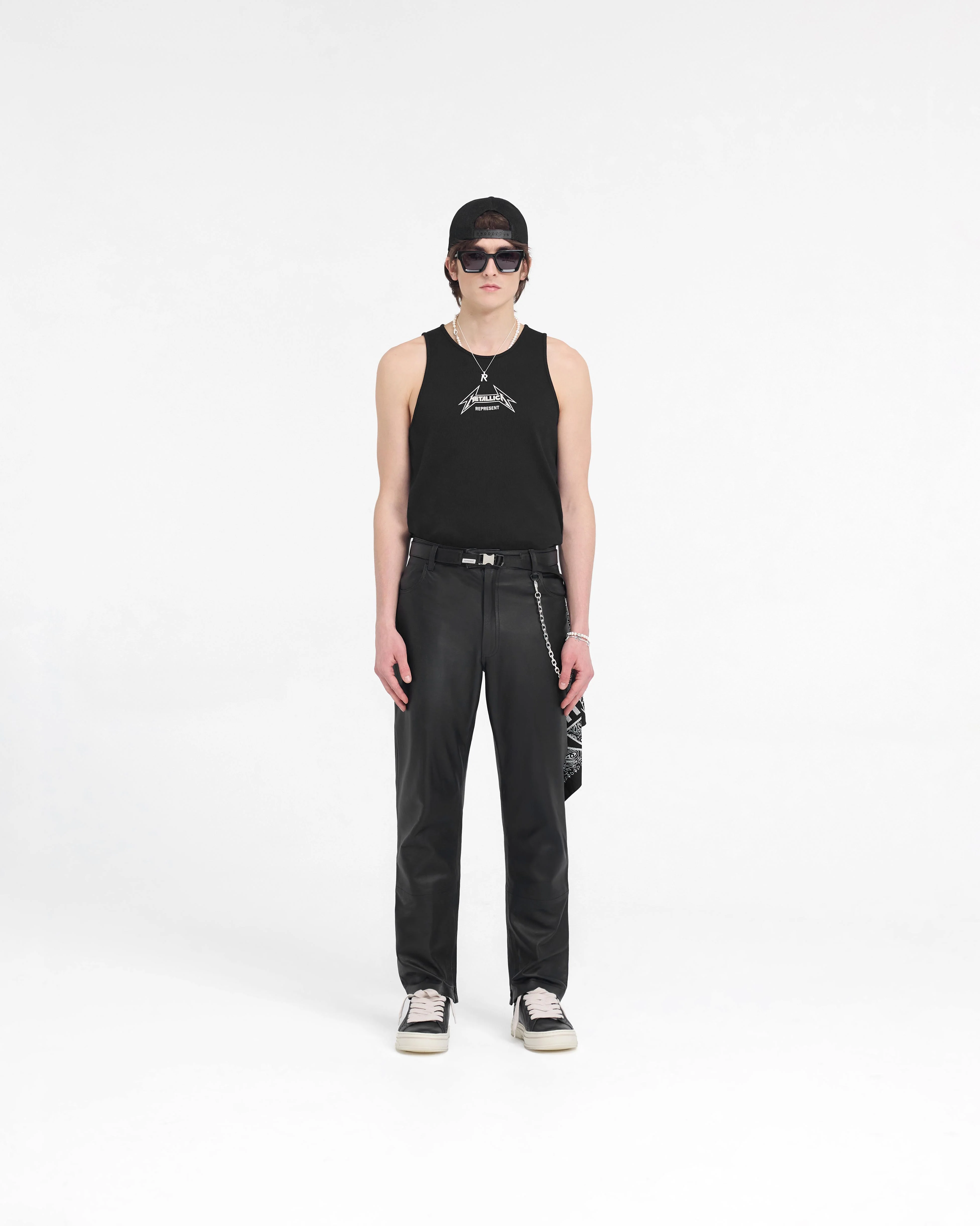 Represent X Metallica Local Crew Vest - Jet Black - Image 6
