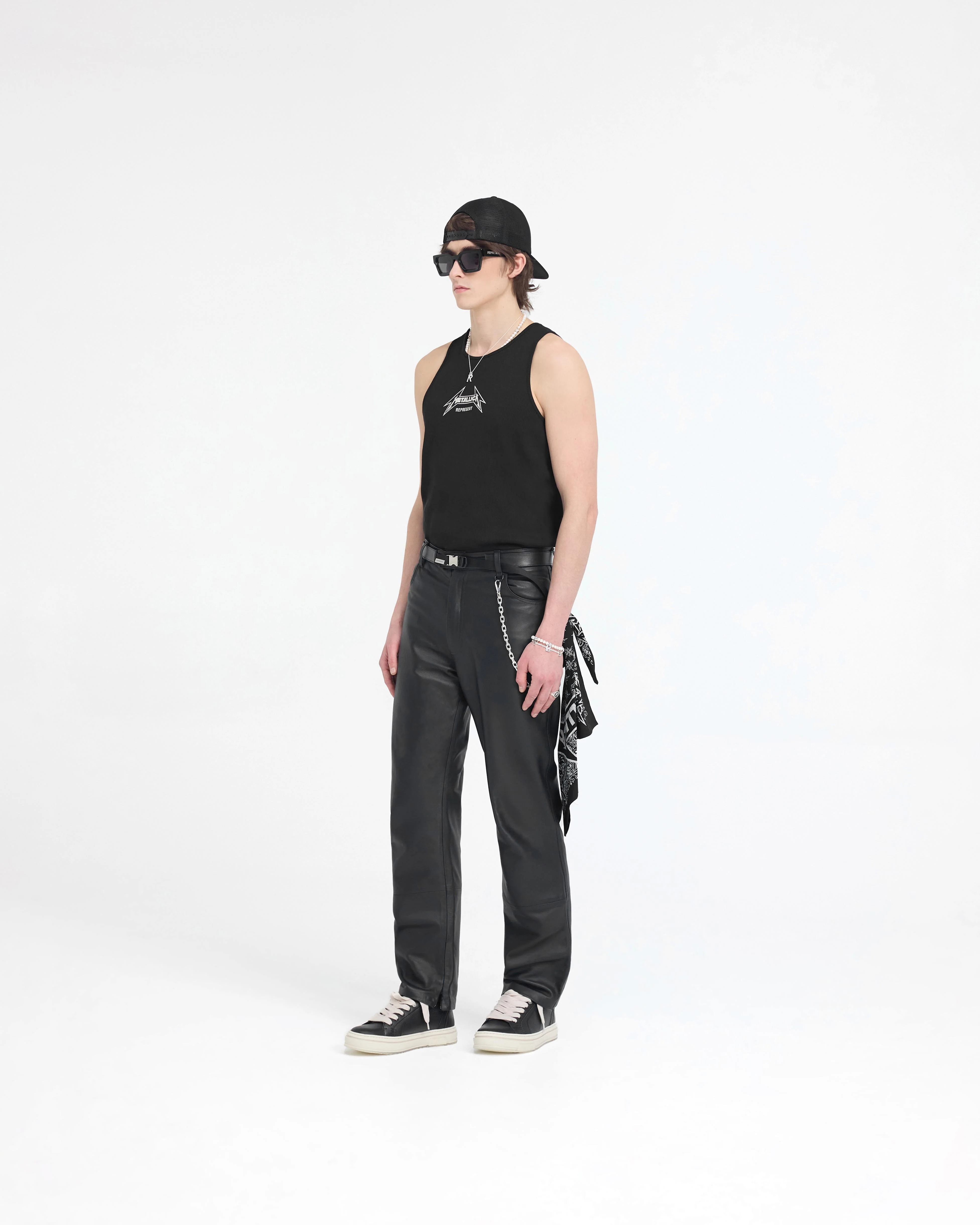 Represent X Metallica Local Crew Vest - Jet Black - Image 8