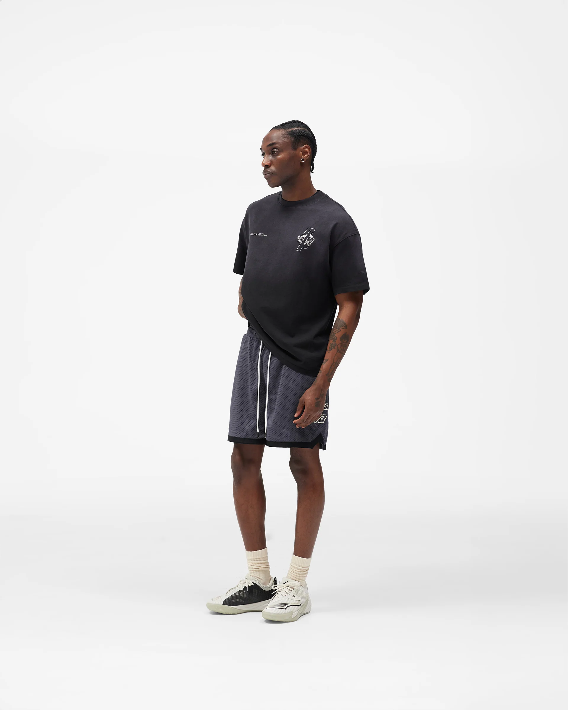 Represent X Puma Shorts - Galactic Grey - Image 9