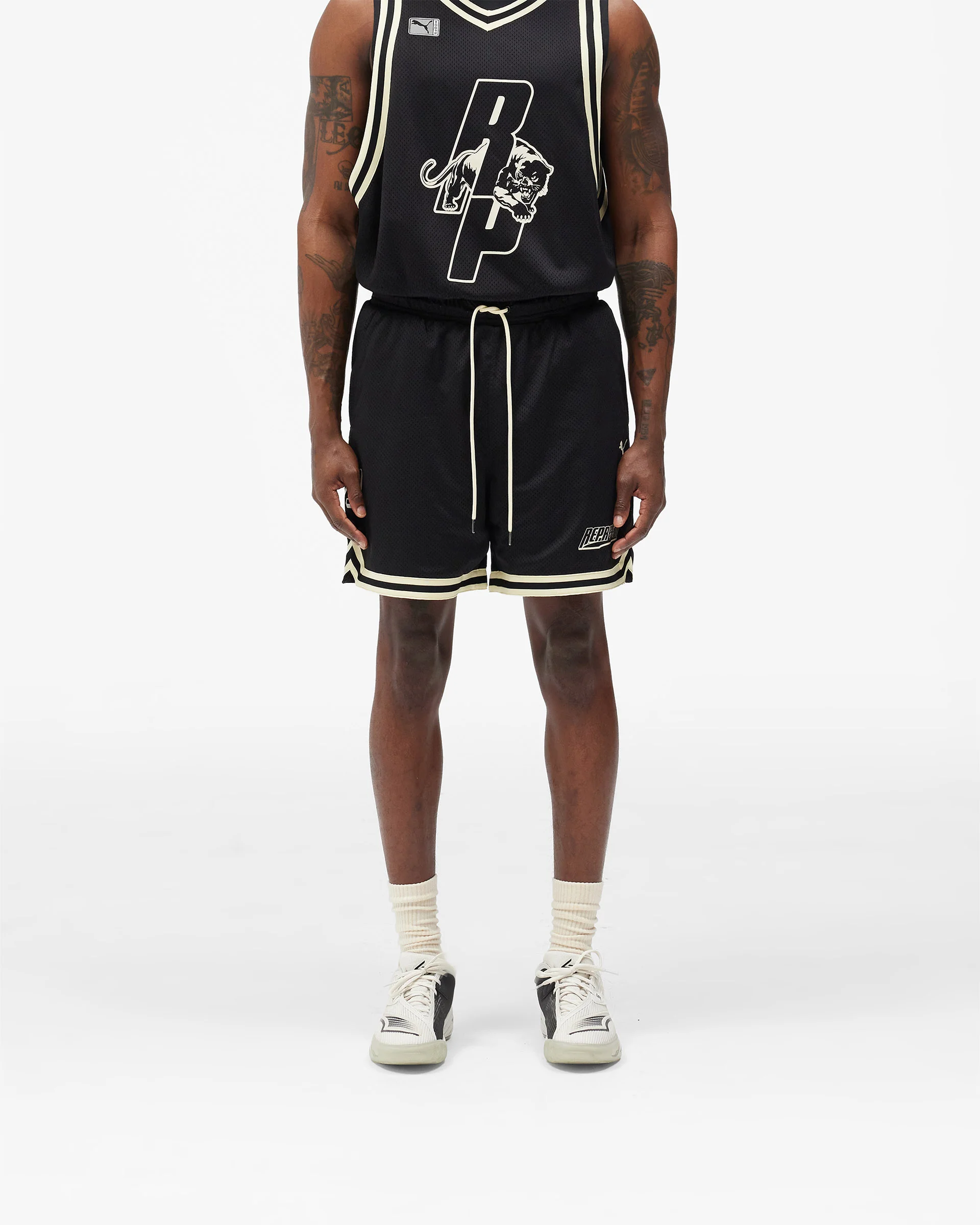 Represent X Puma Shorts - Puma Black - Image 3