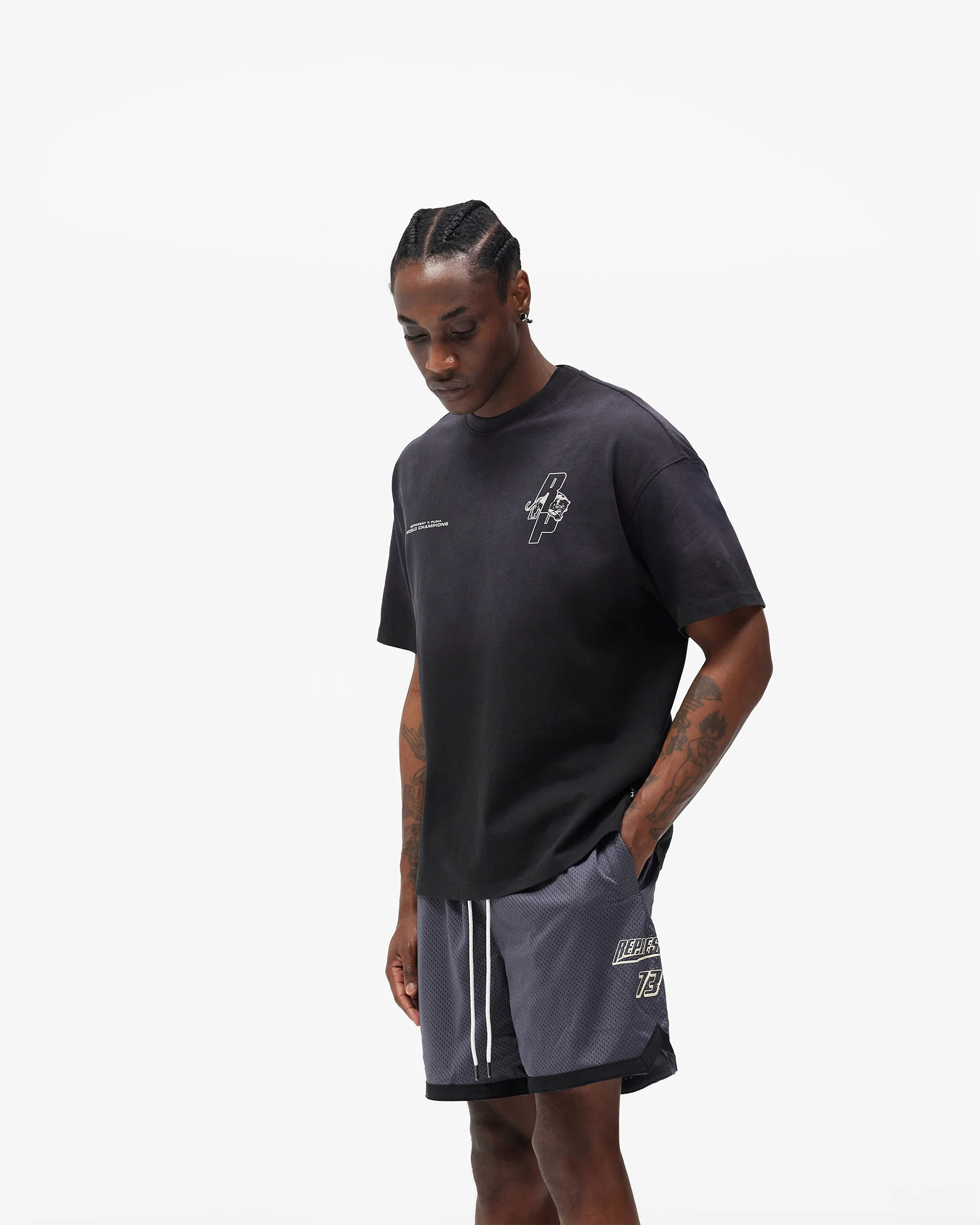 Represent X Puma T-Shirt - Puma Black - Image 4