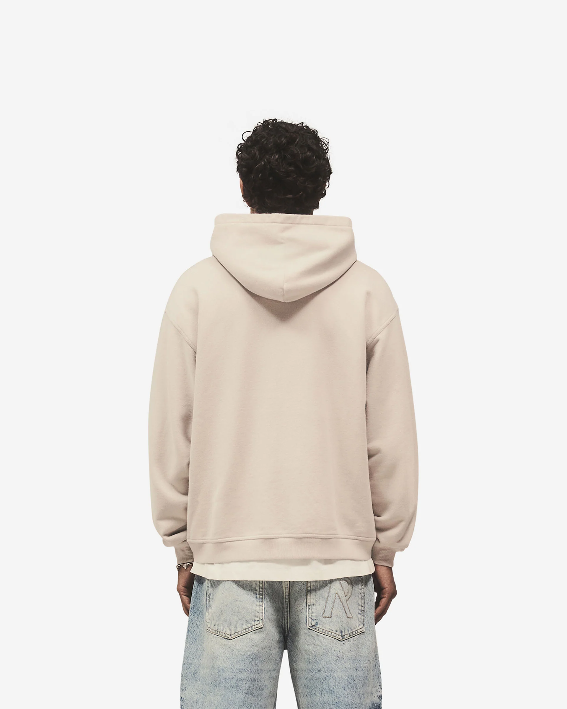 Script Logo Zip Hoodie - Concrete - Image 6